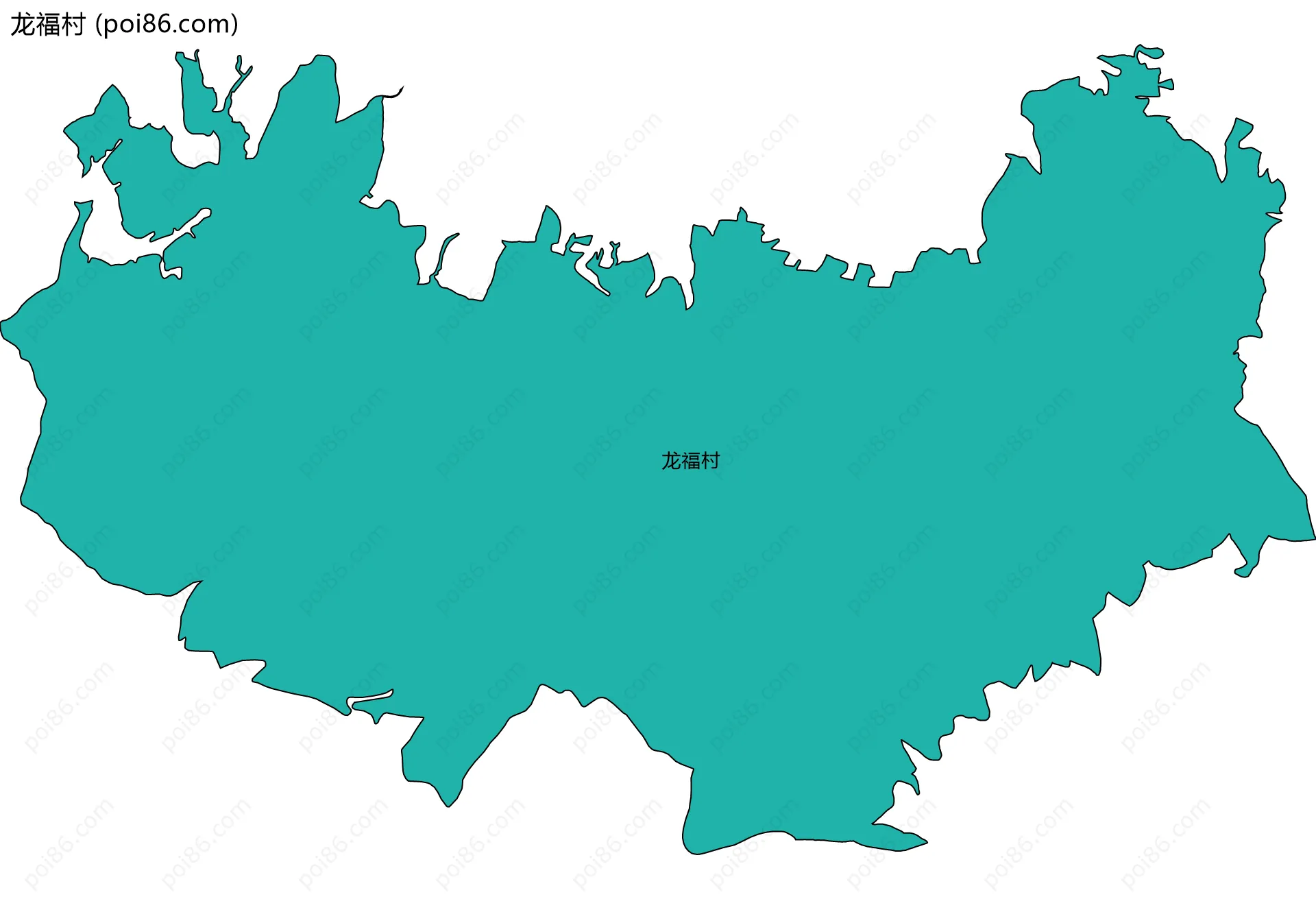 龙福村边界地图