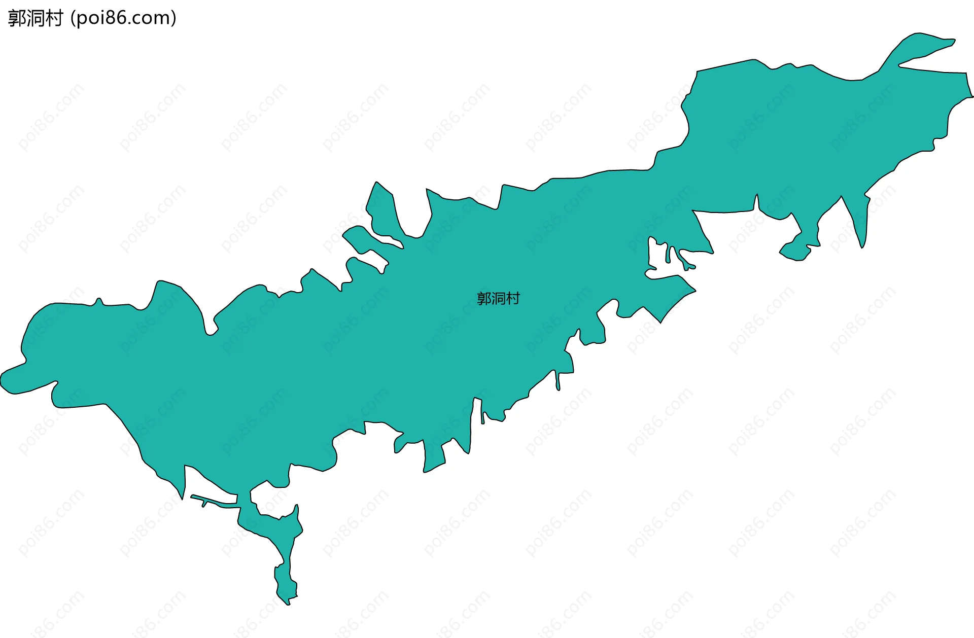 郭洞村边界地图