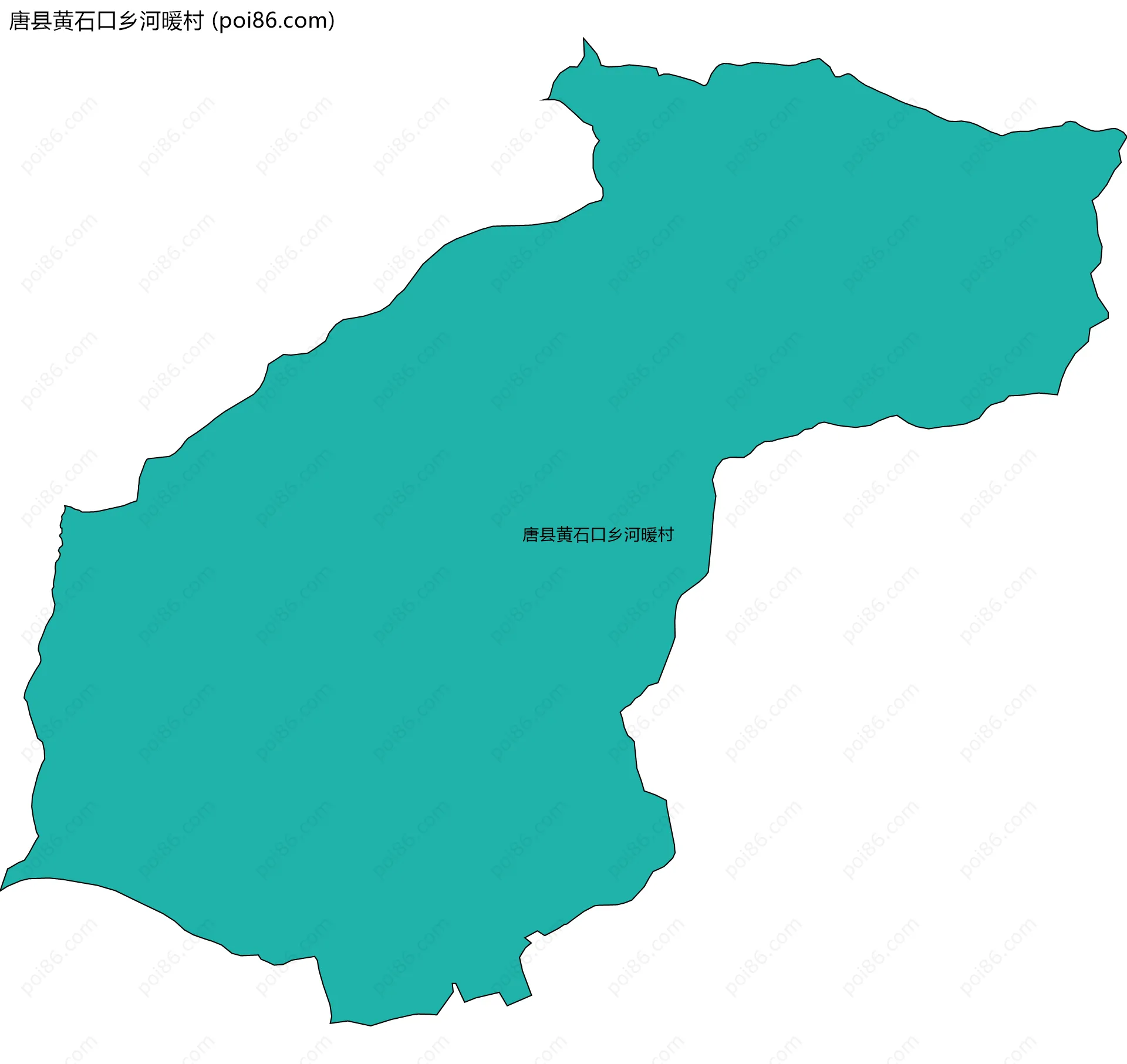 唐县黄石口乡河暖村边界地图