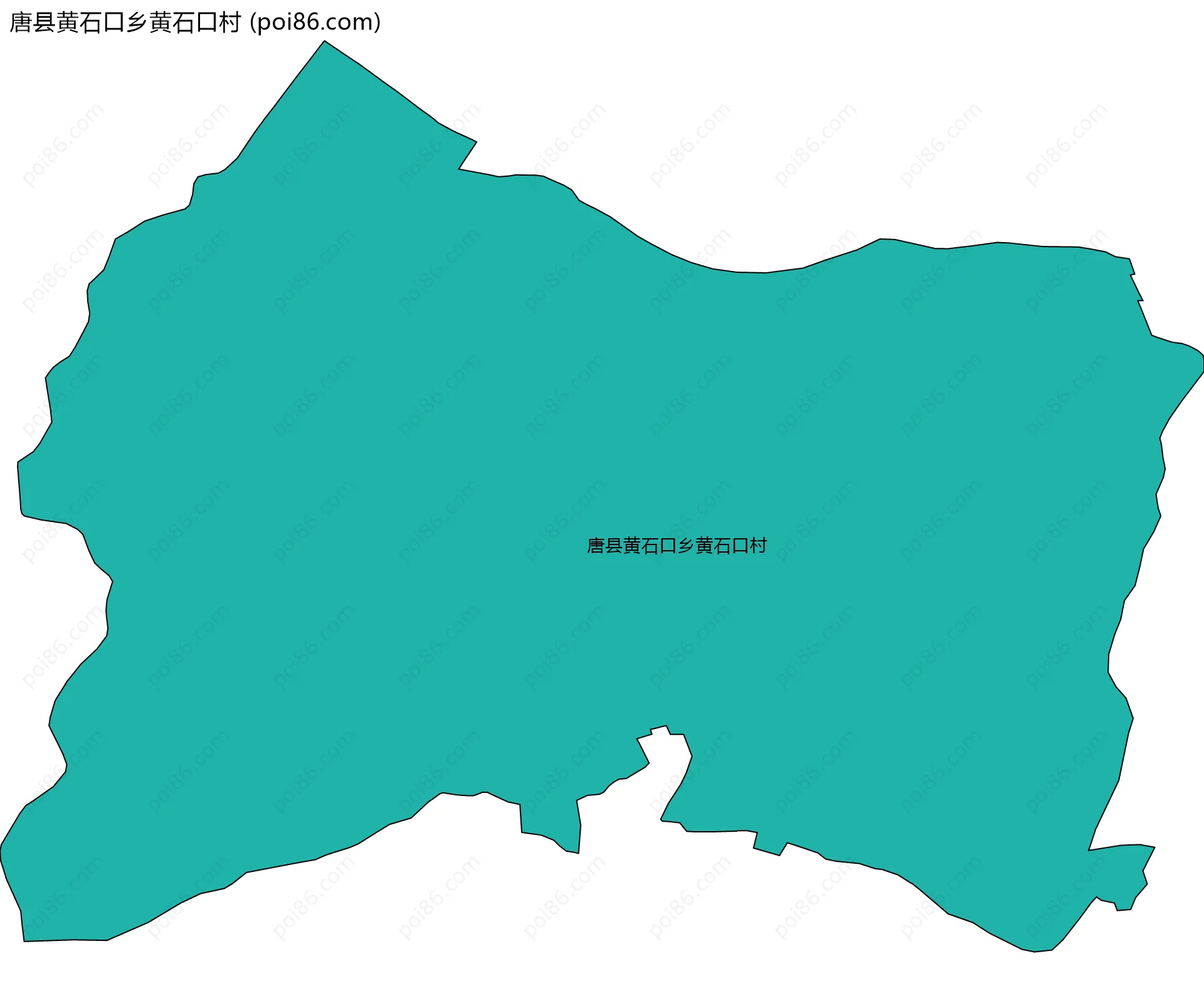 唐县黄石口乡黄石口村边界地图