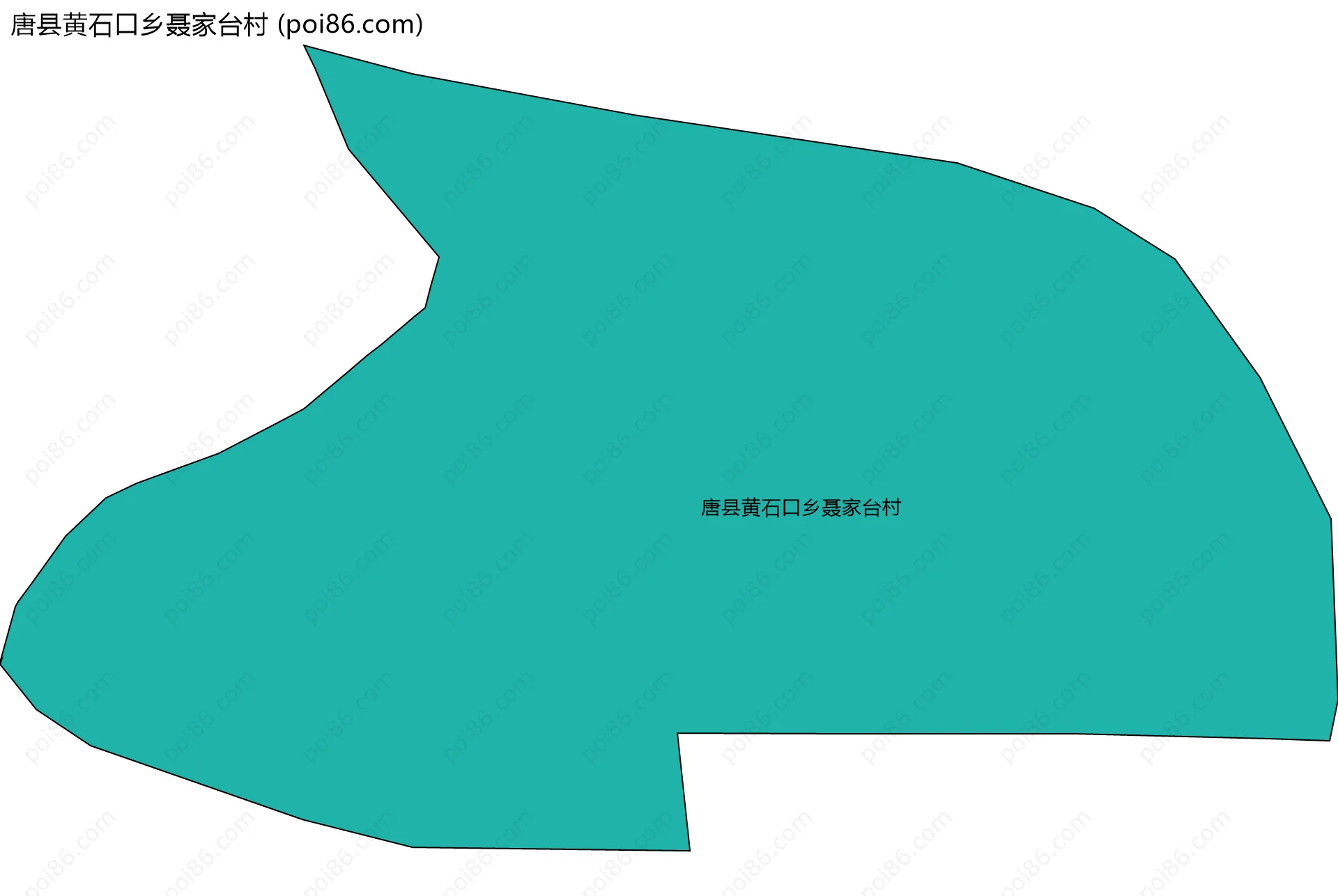 唐县黄石口乡聂家台村边界地图