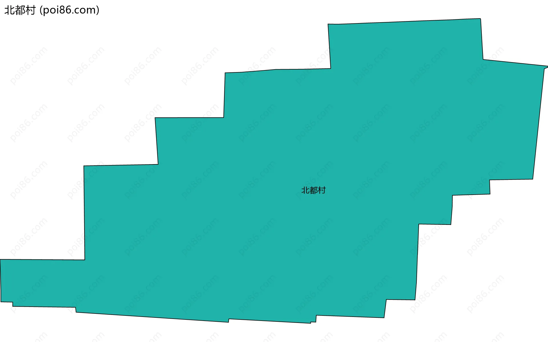 北都村边界地图