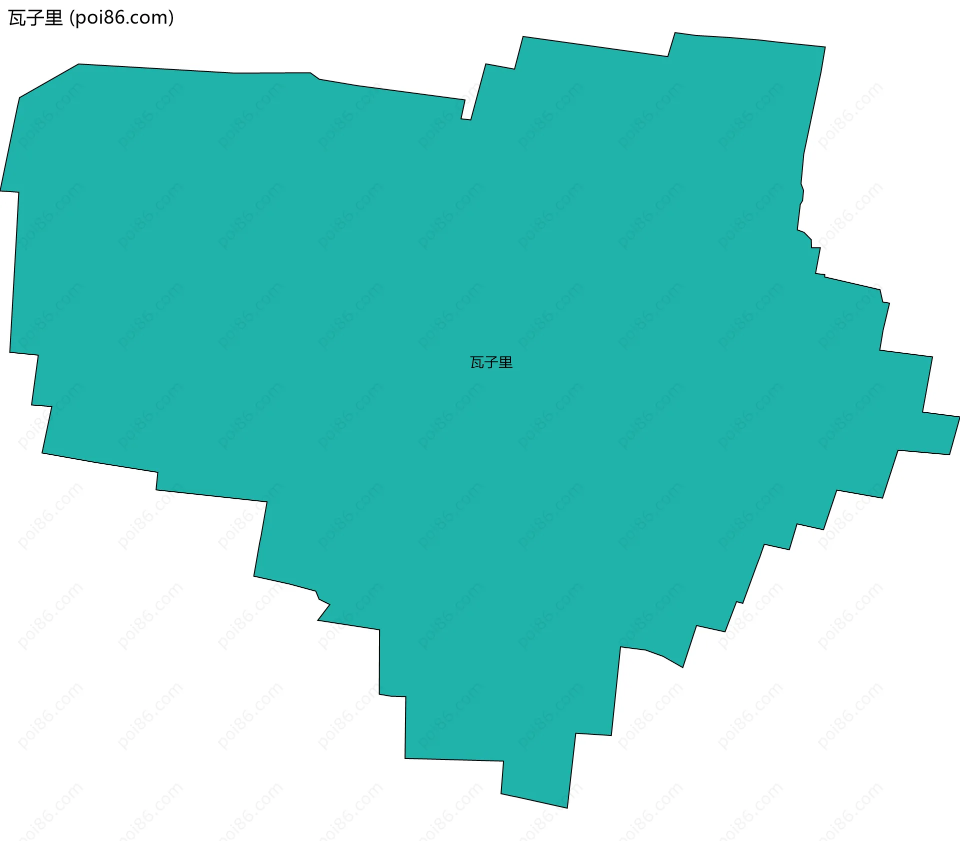 瓦子里边界地图