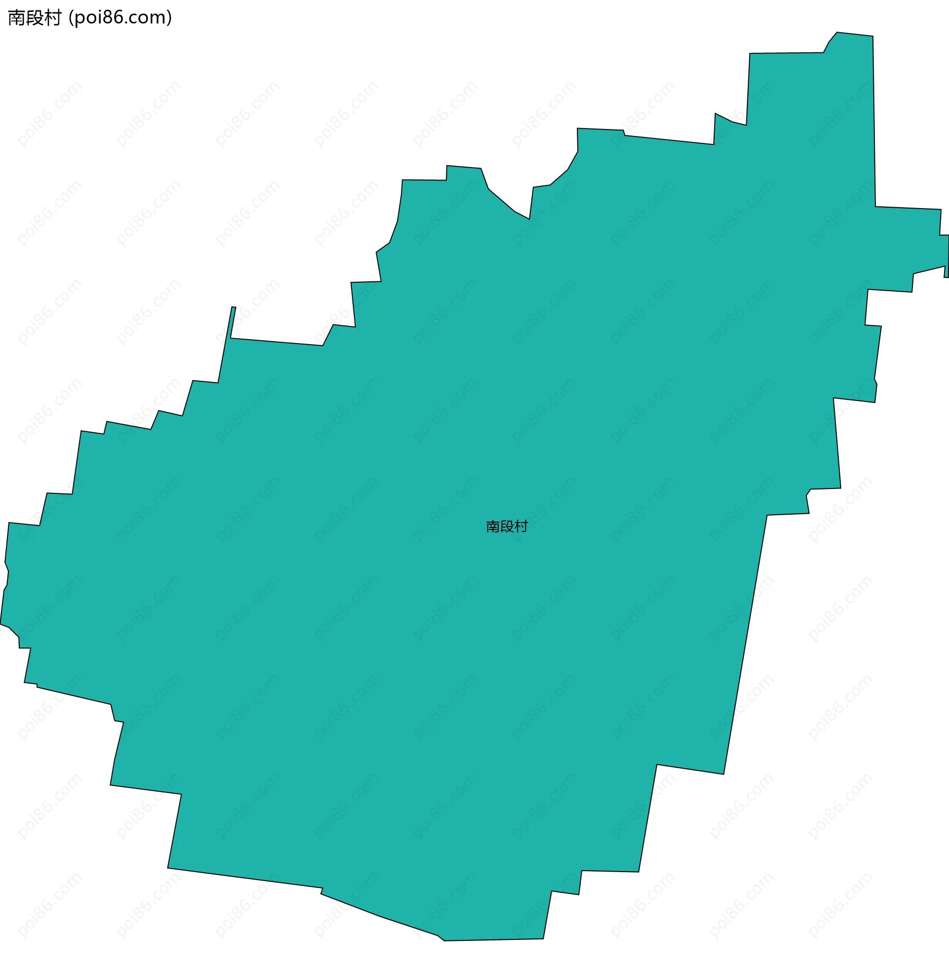 南段村边界地图