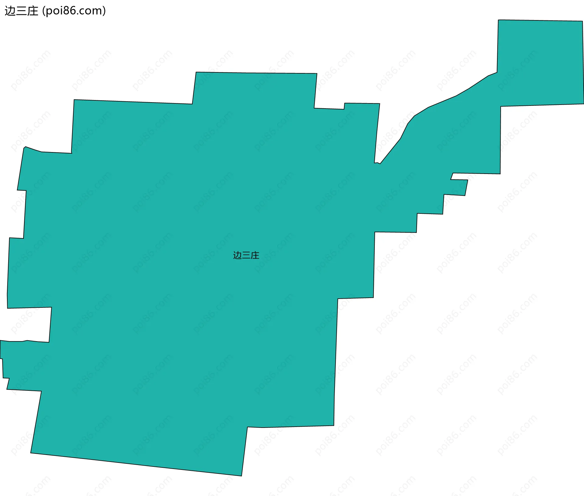 边三庄边界地图