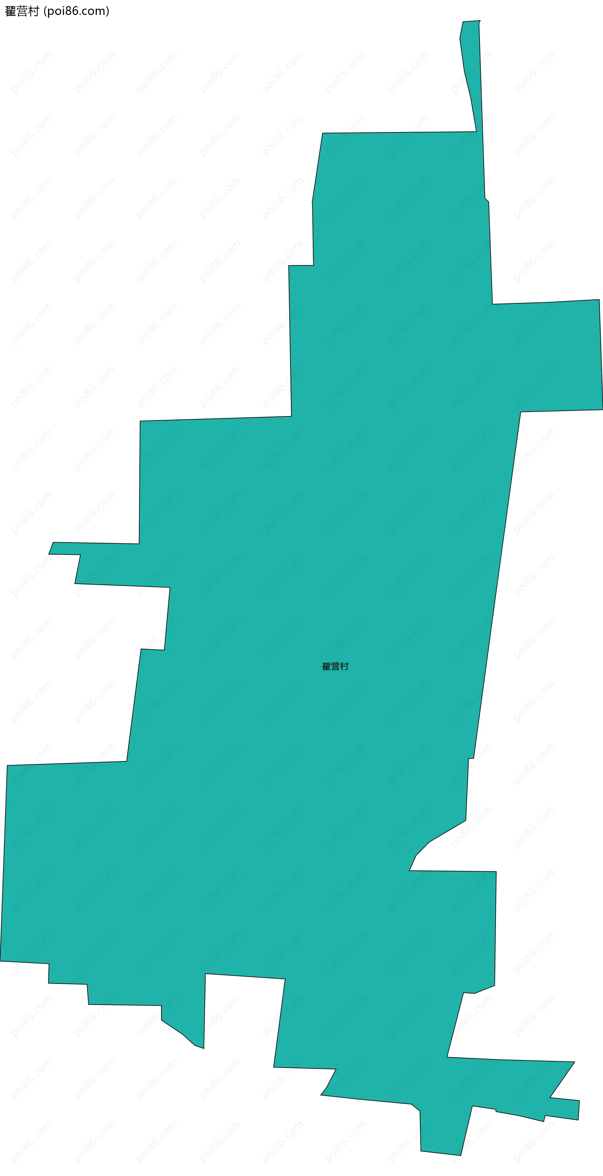 翟营村边界地图