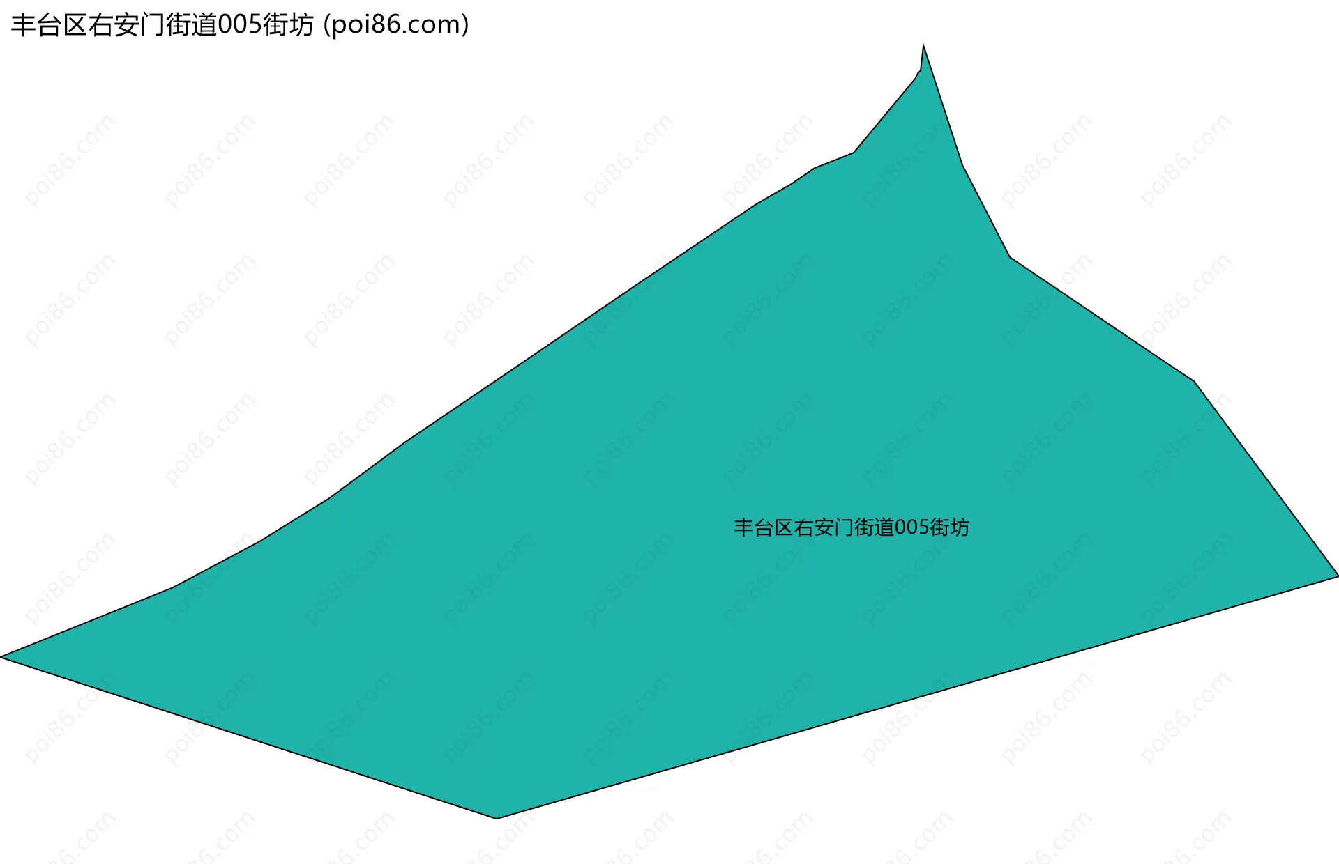 丰台区右安门街道005街坊边界地图