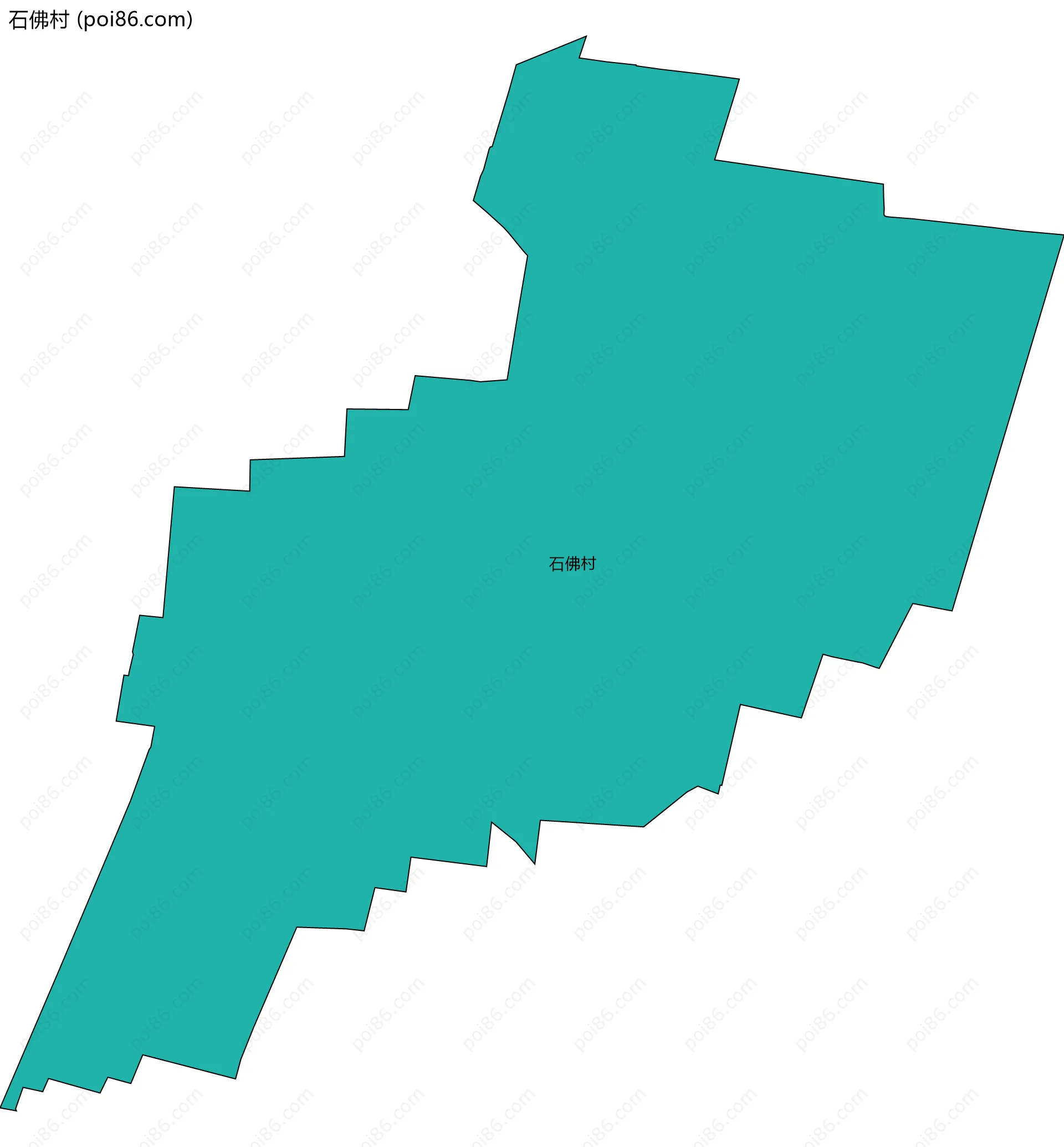 石佛村边界地图