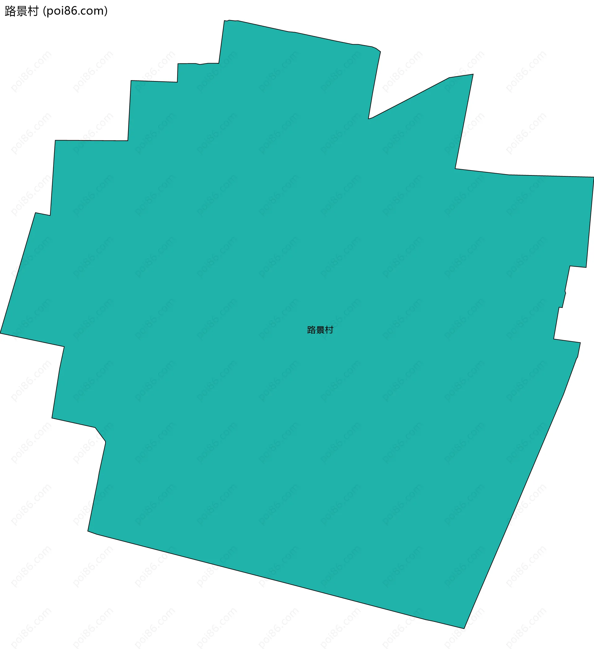 路景村边界地图