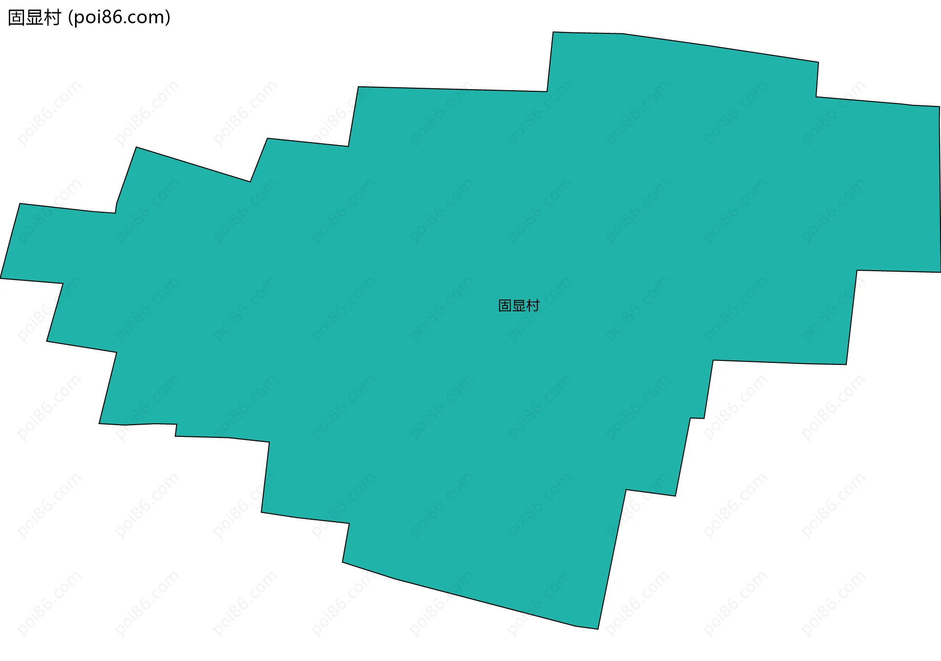 固显村边界地图