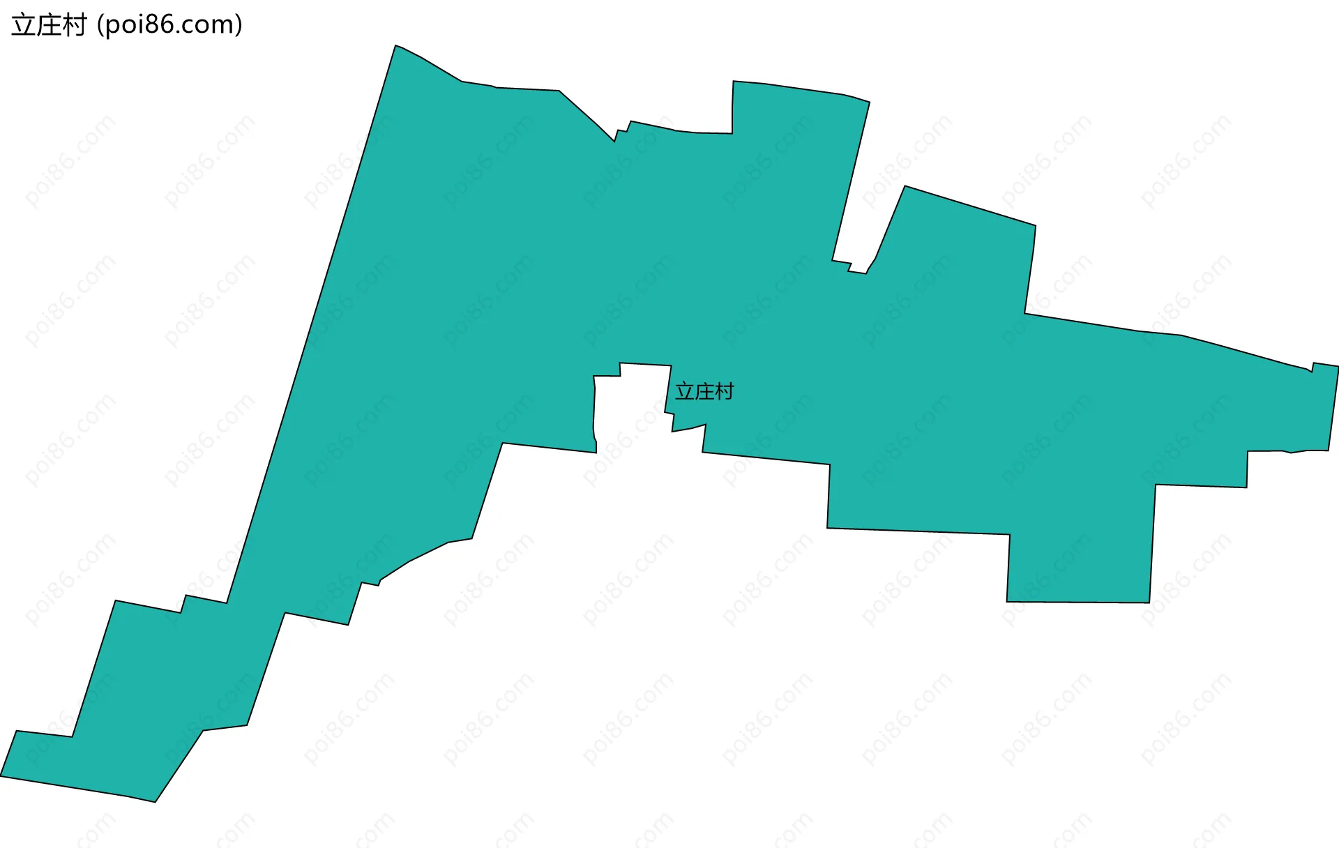 立庄村边界地图