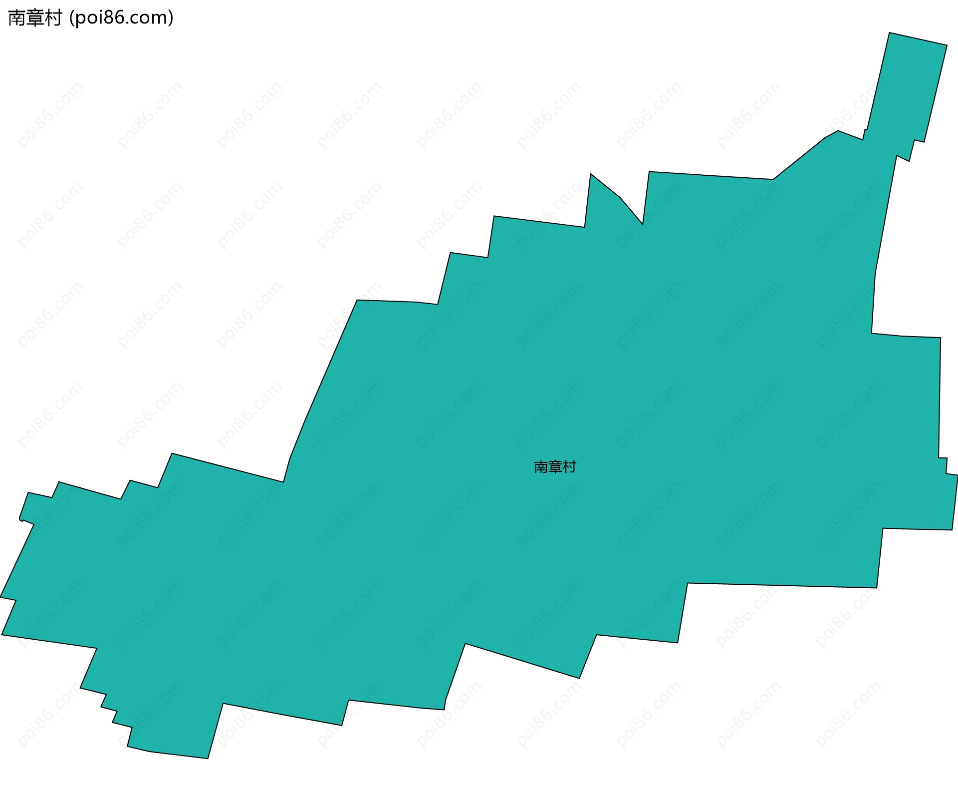 南章村边界地图