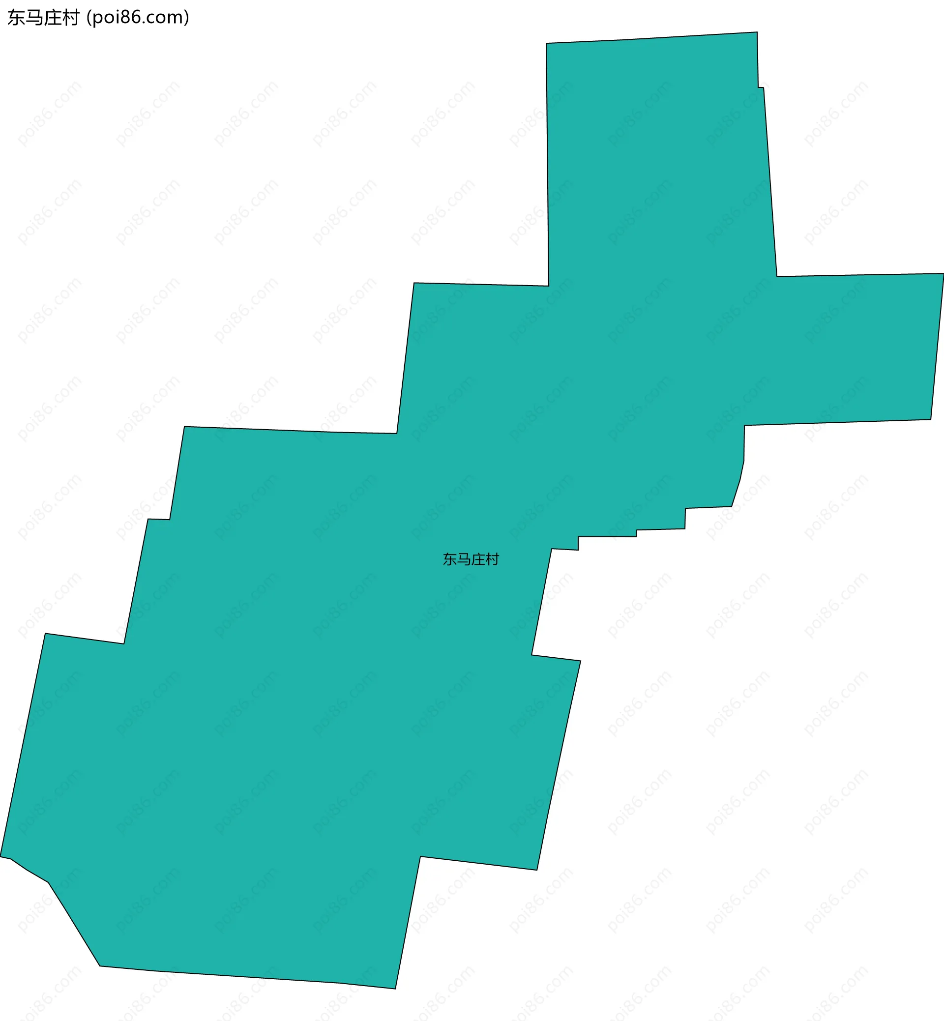 东马庄村边界地图