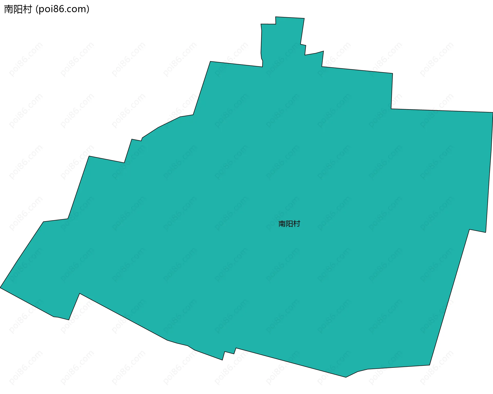 南阳村边界地图