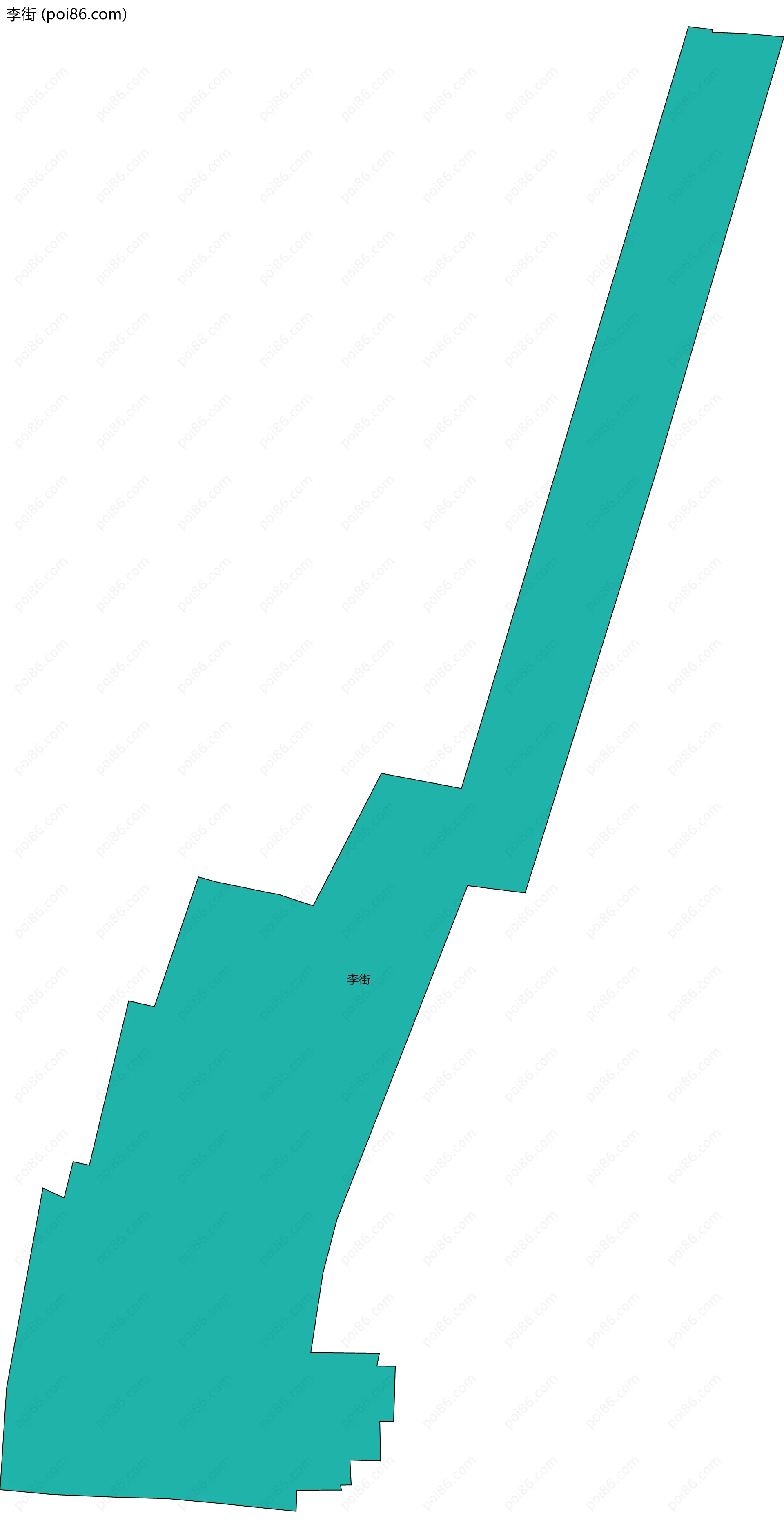 李街边界地图