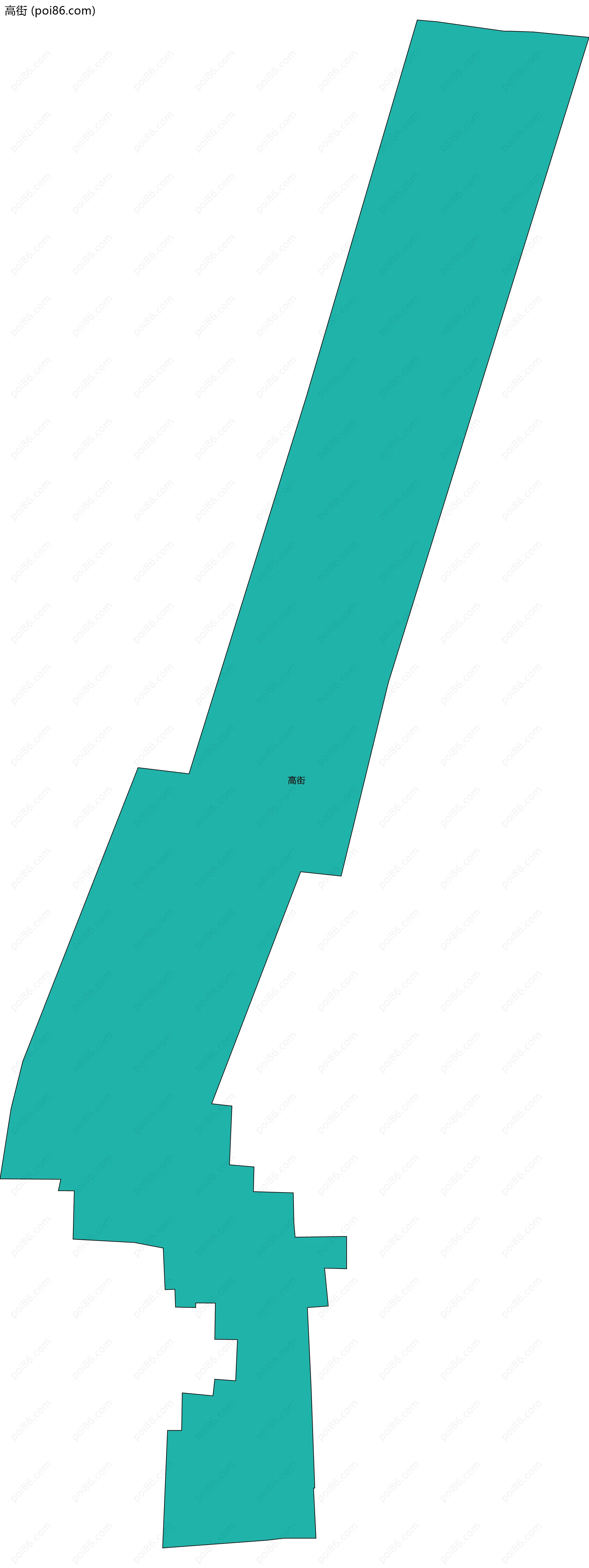 高街边界地图