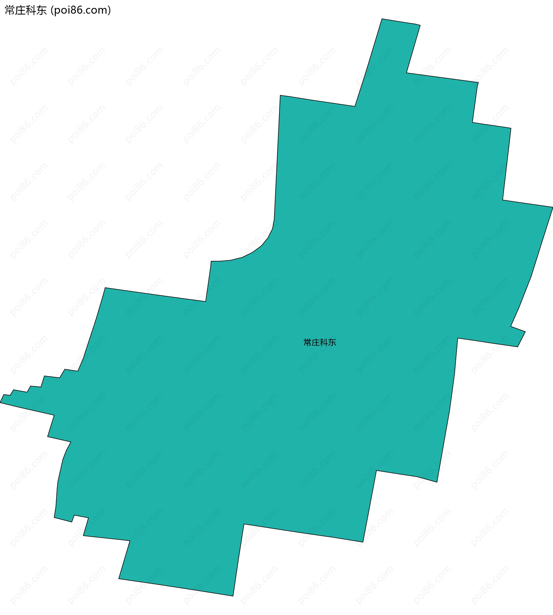 常庄科东边界地图