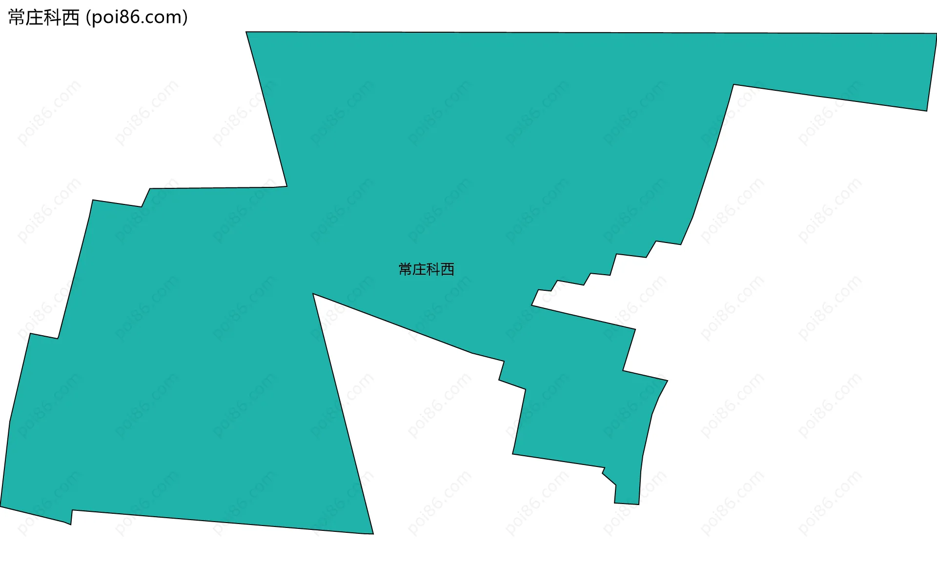 常庄科西边界地图