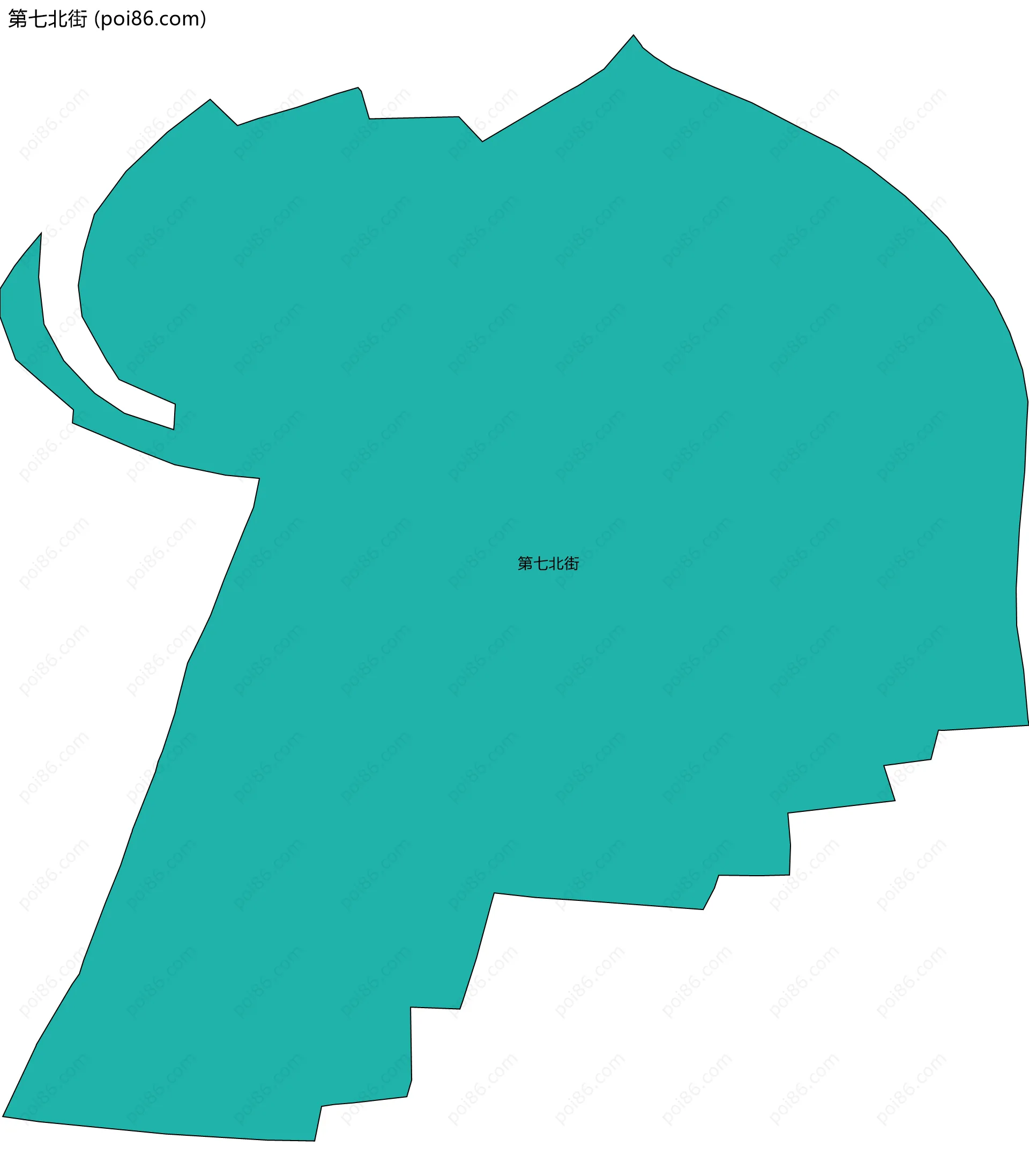 第七北街边界地图