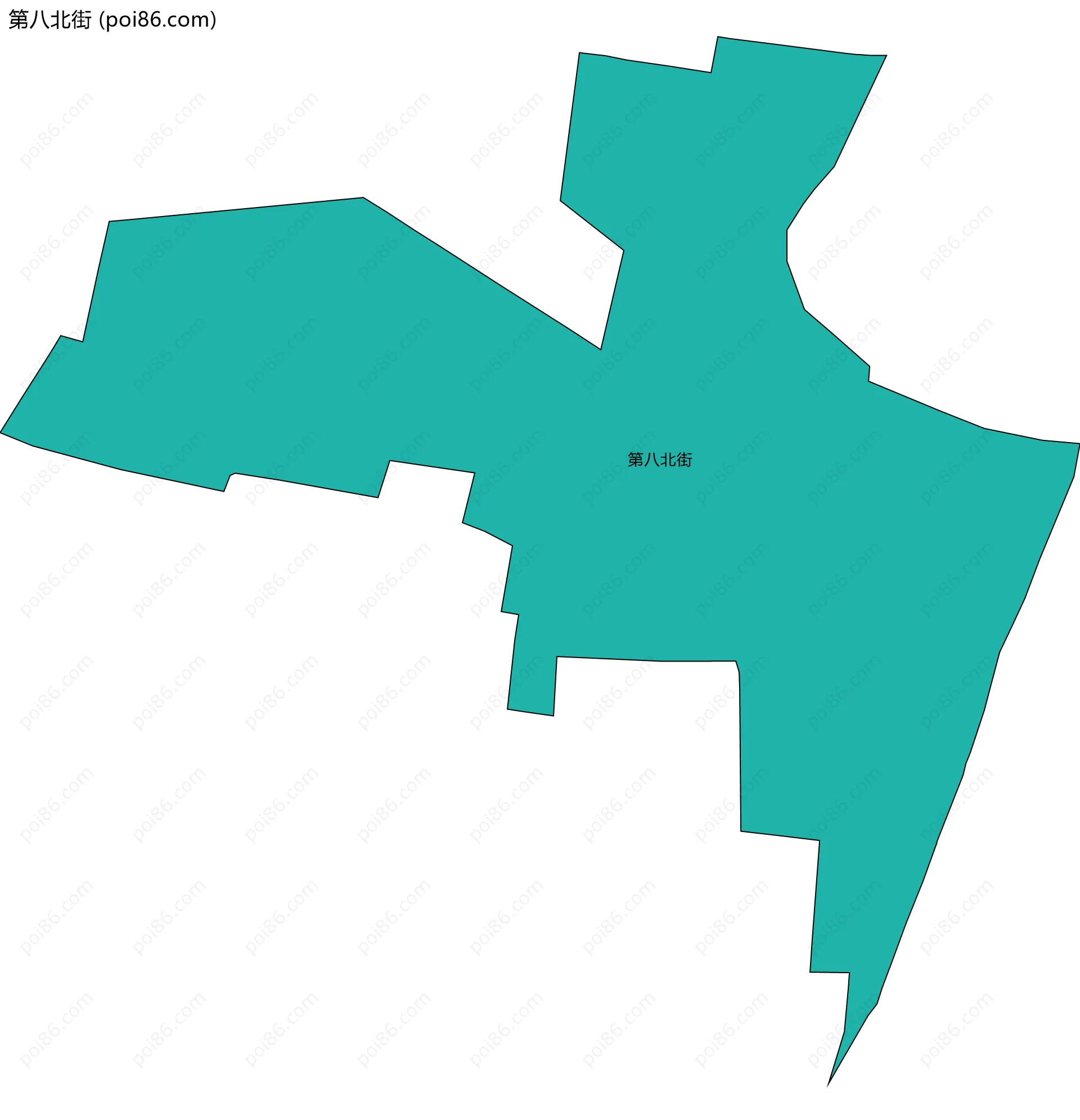 第八北街边界地图