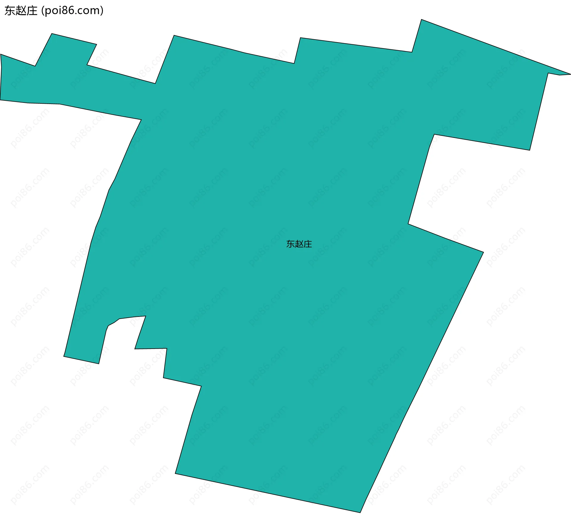 东赵庄边界地图