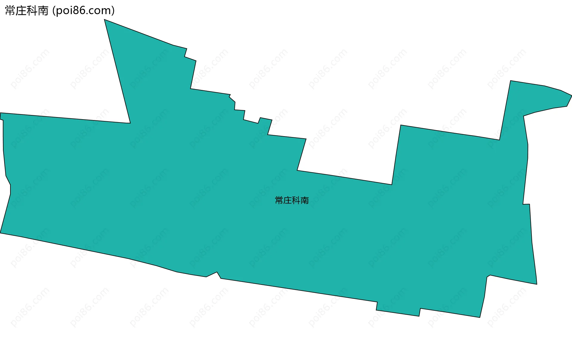 常庄科南边界地图