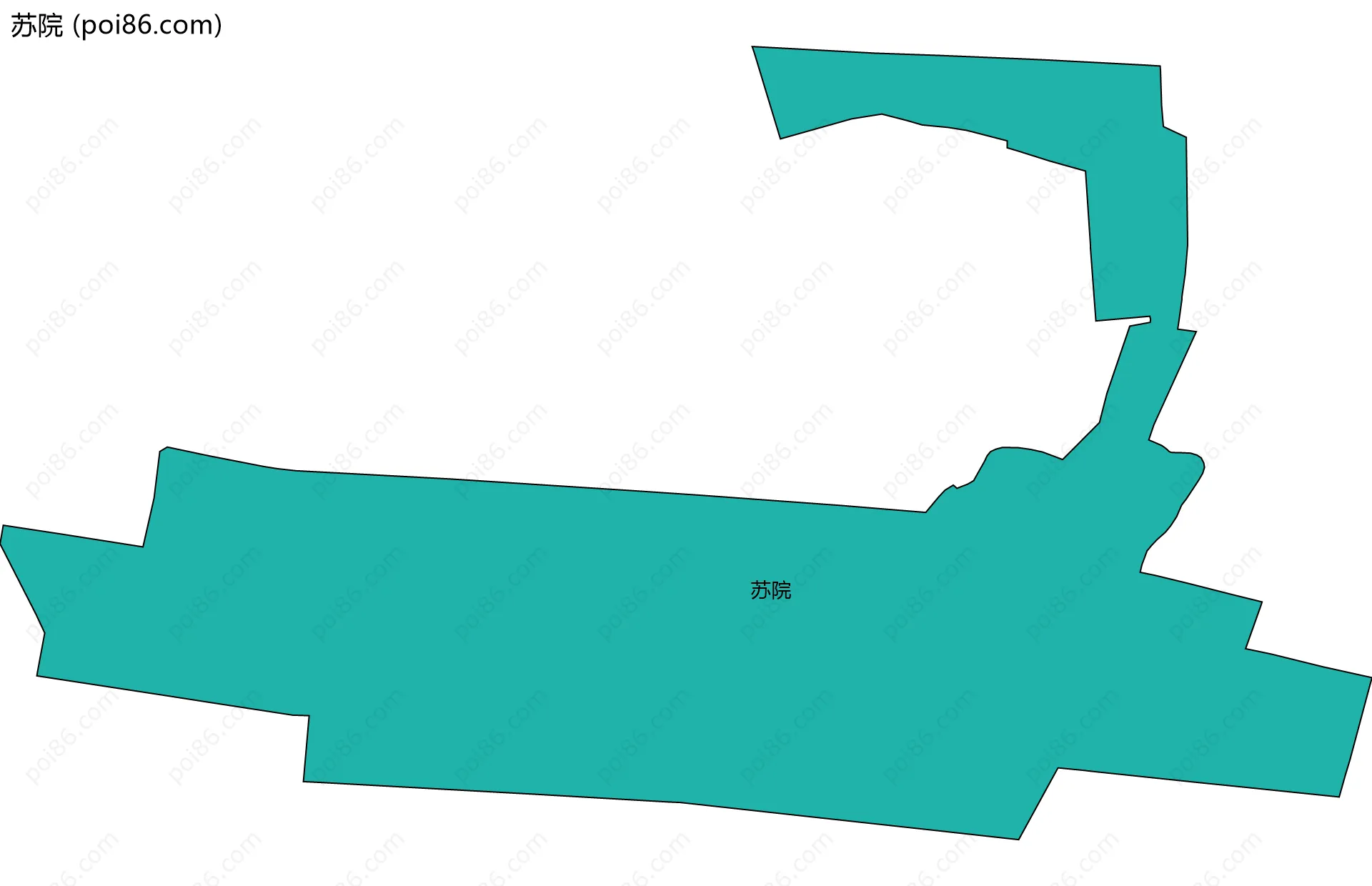 苏院边界地图