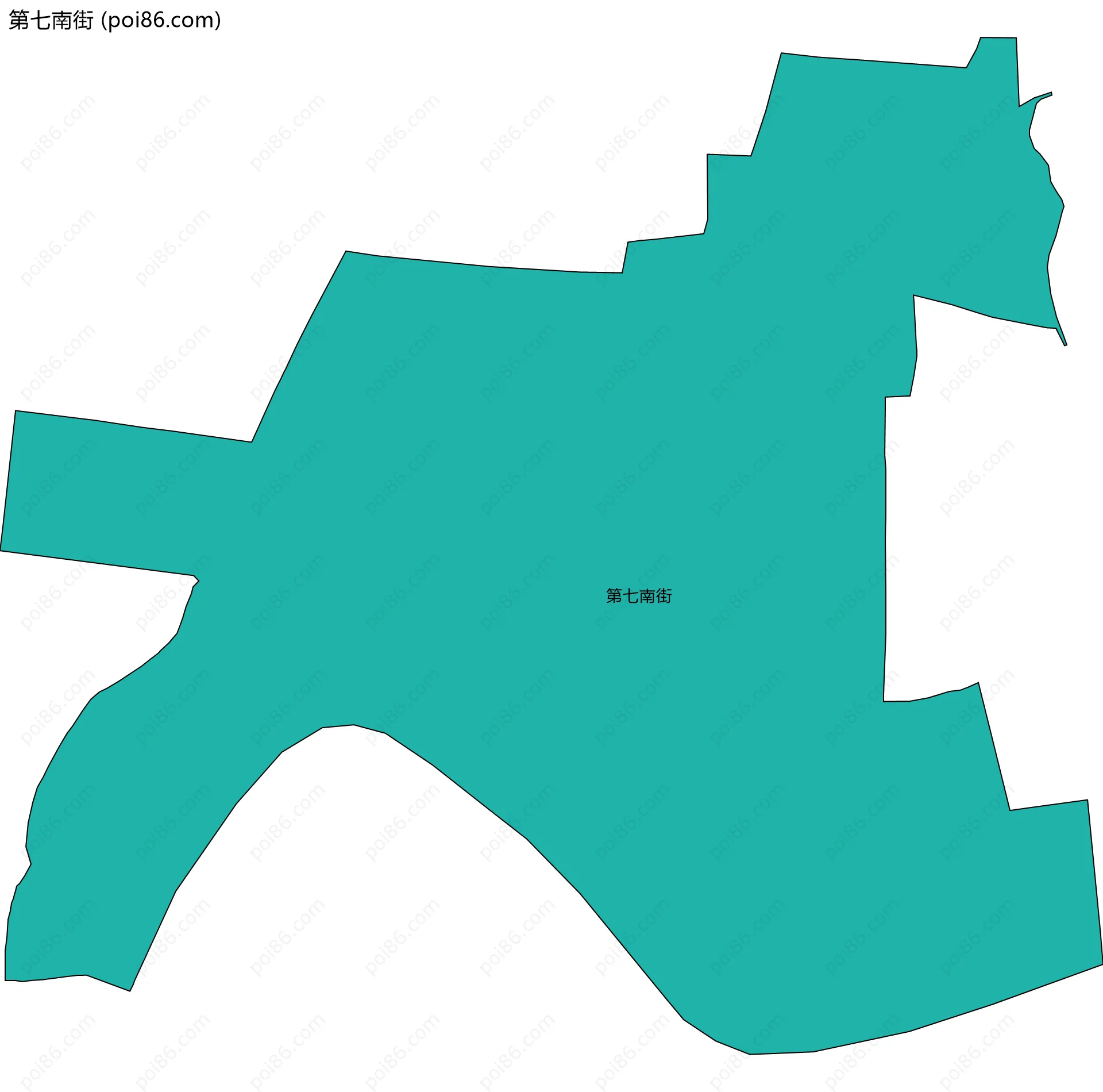 第七南街边界地图