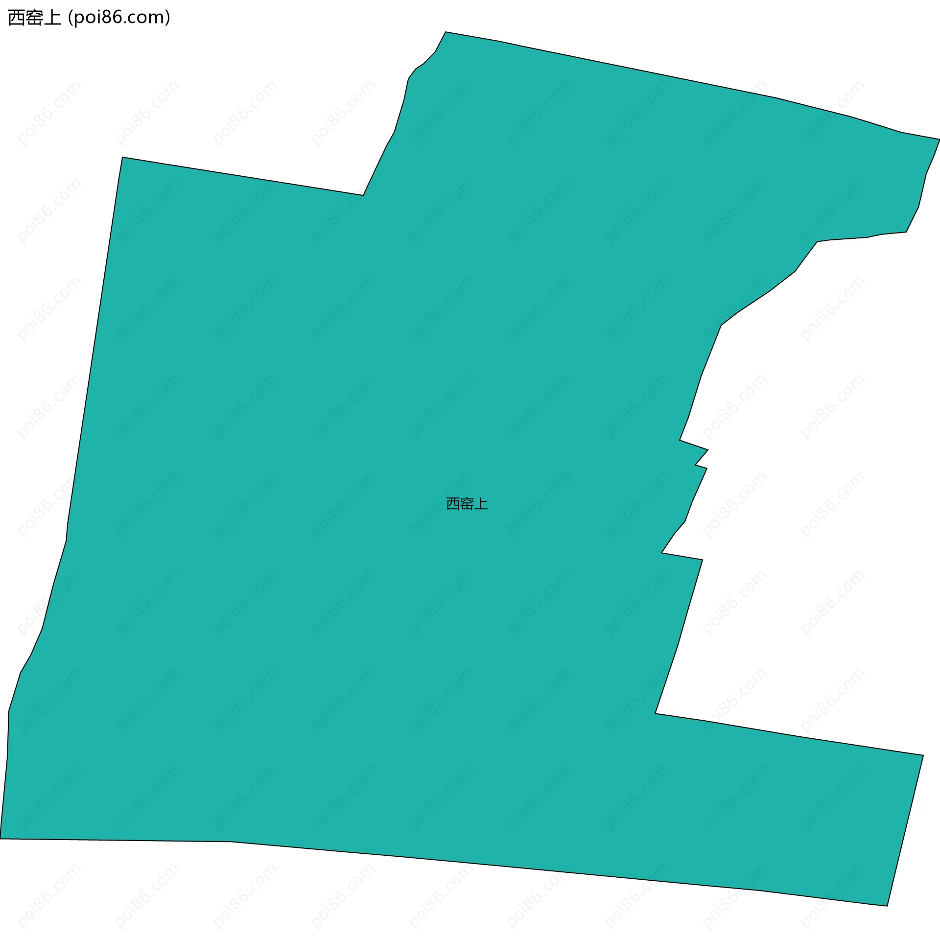 西窑上边界地图