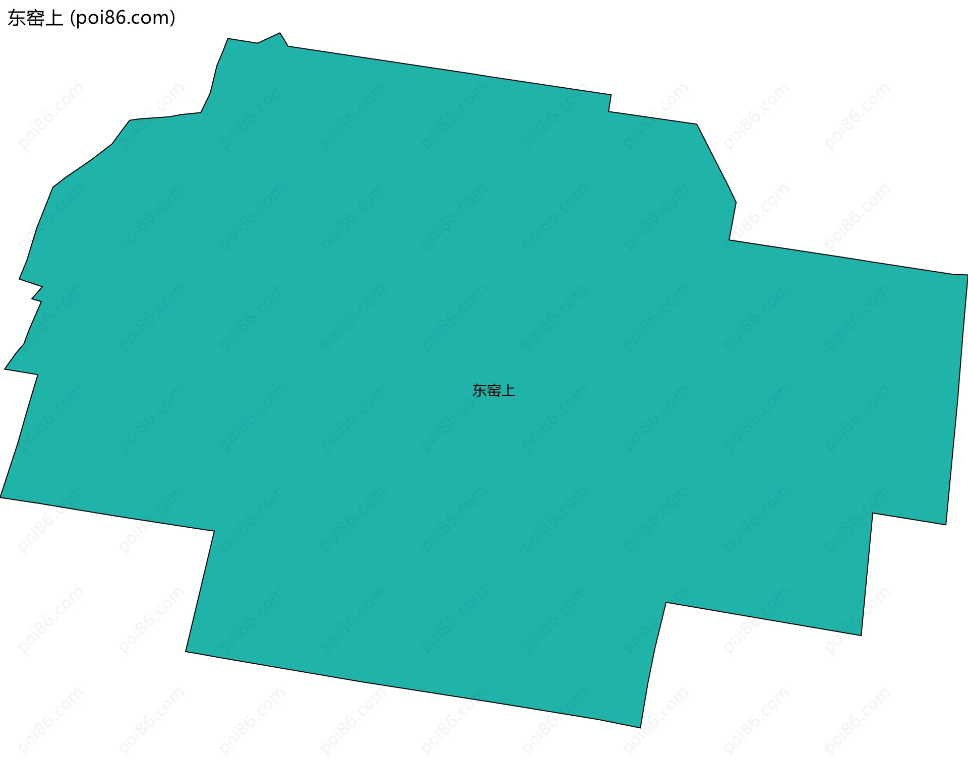 东窑上边界地图