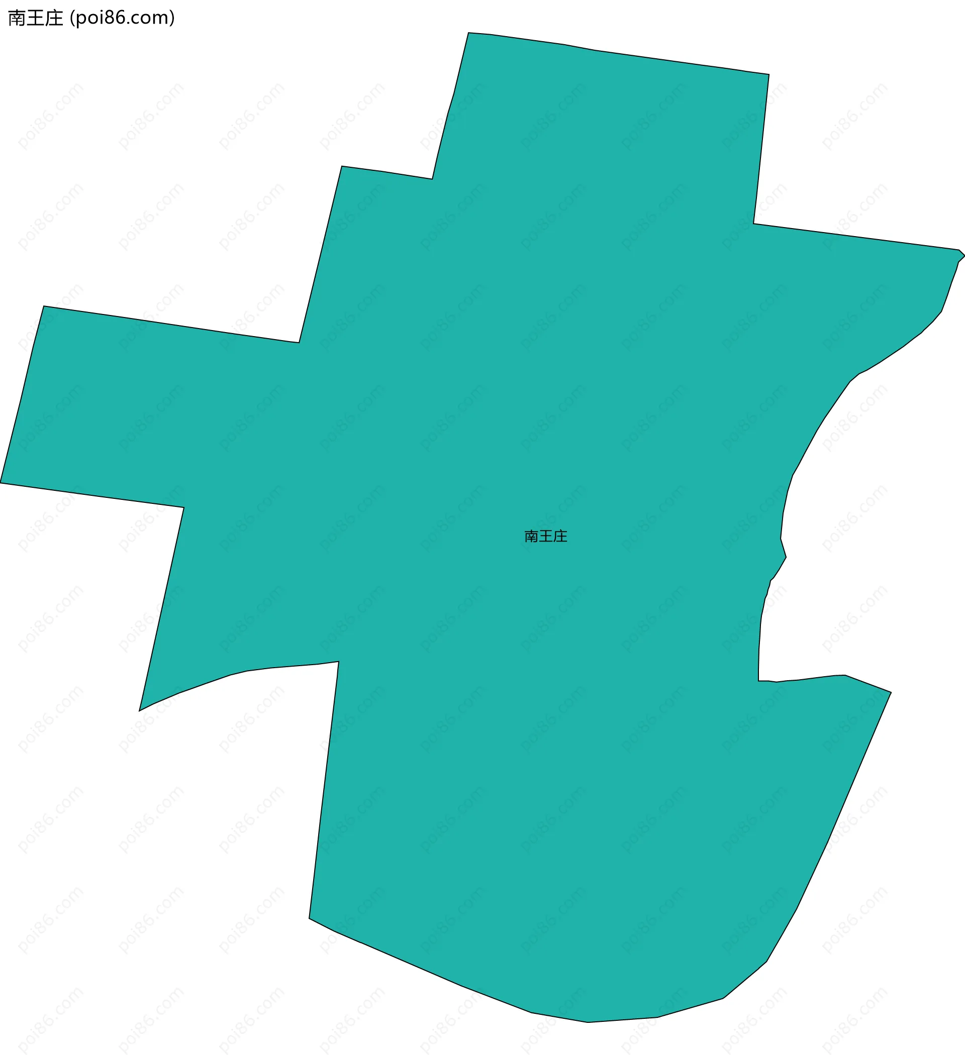 南王庄边界地图