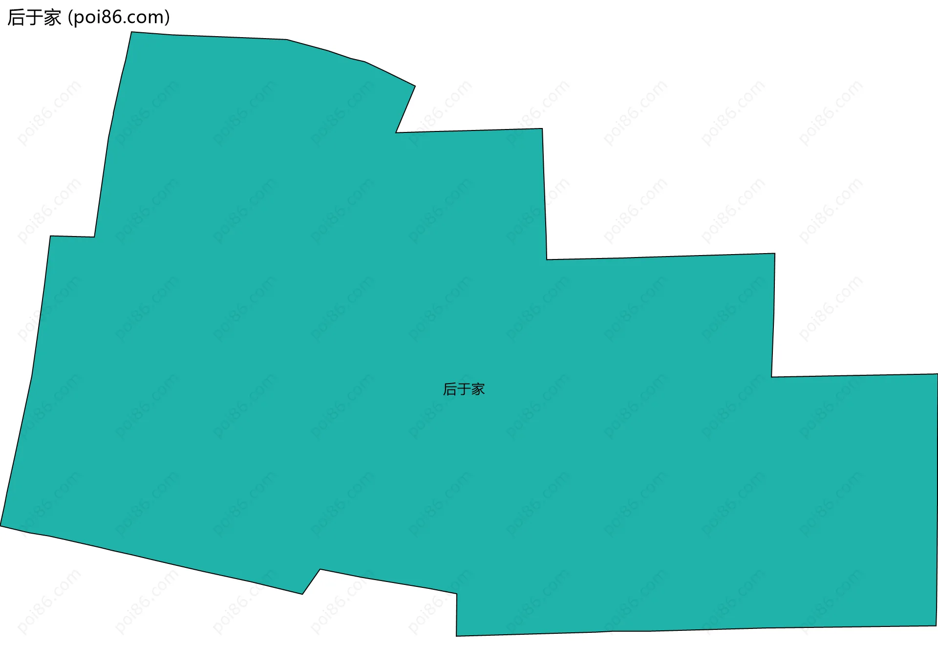 后于家边界地图