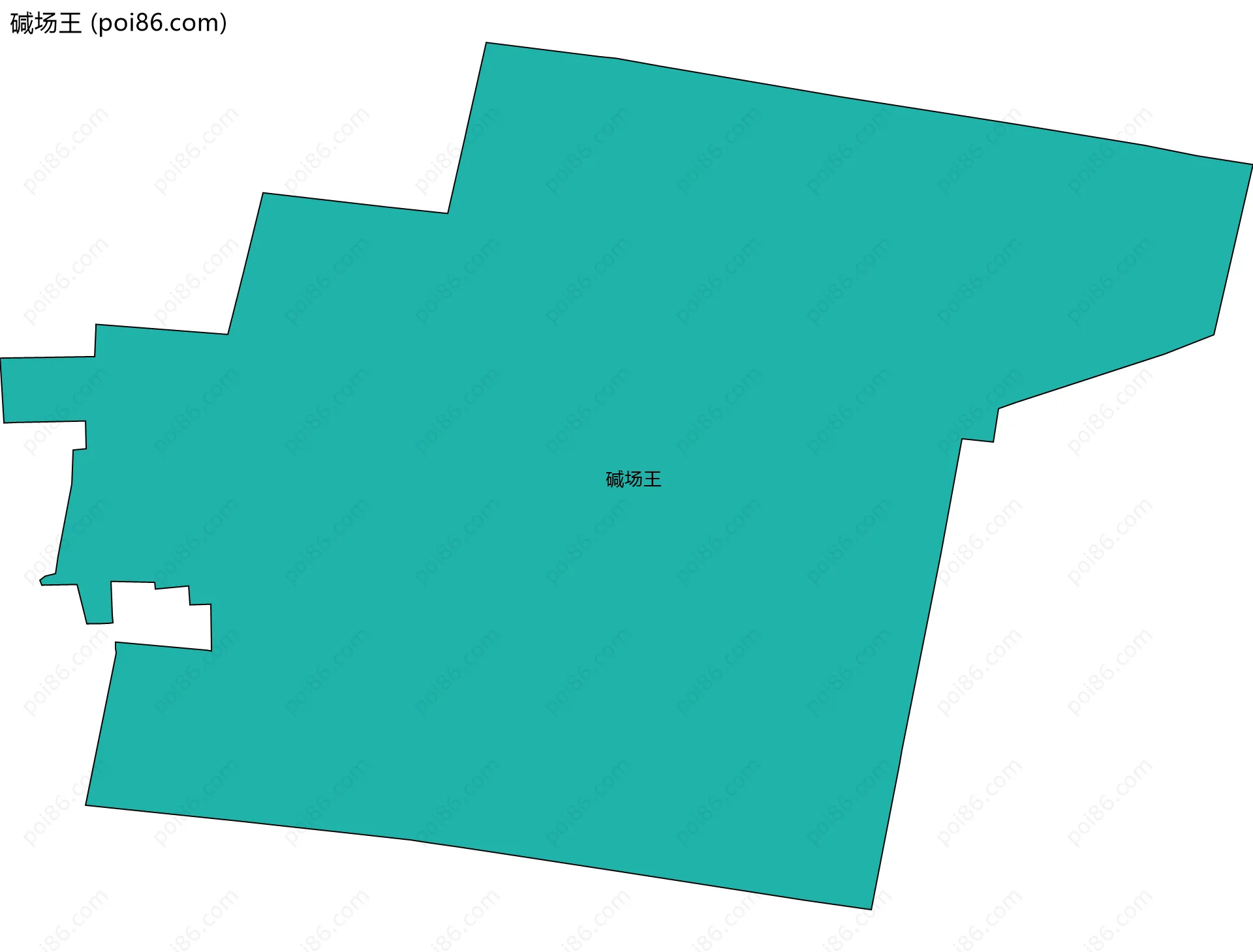 碱场王边界地图