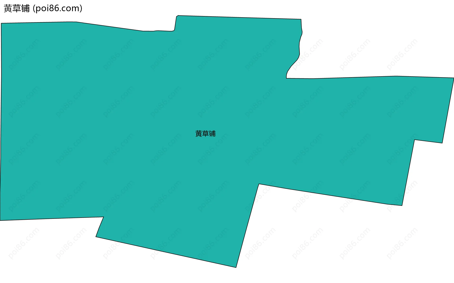 黄草铺边界地图