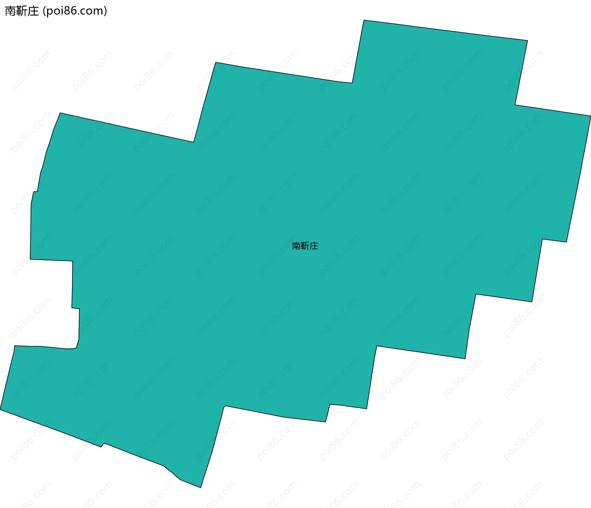 南靳庄边界地图