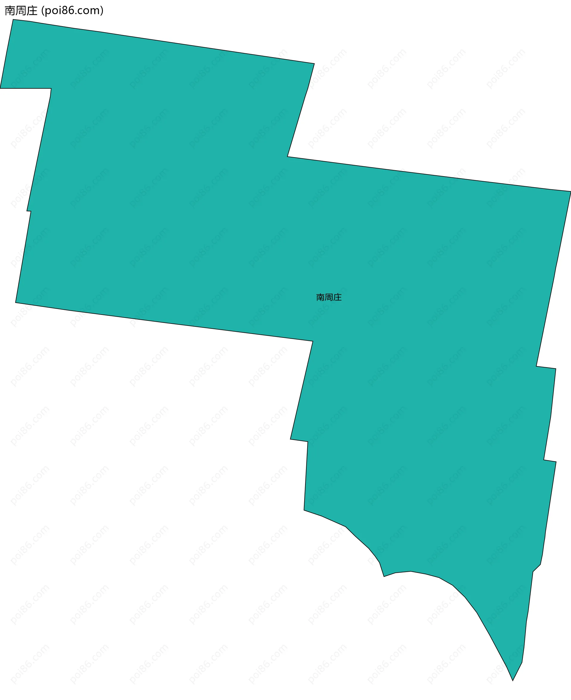 南周庄边界地图