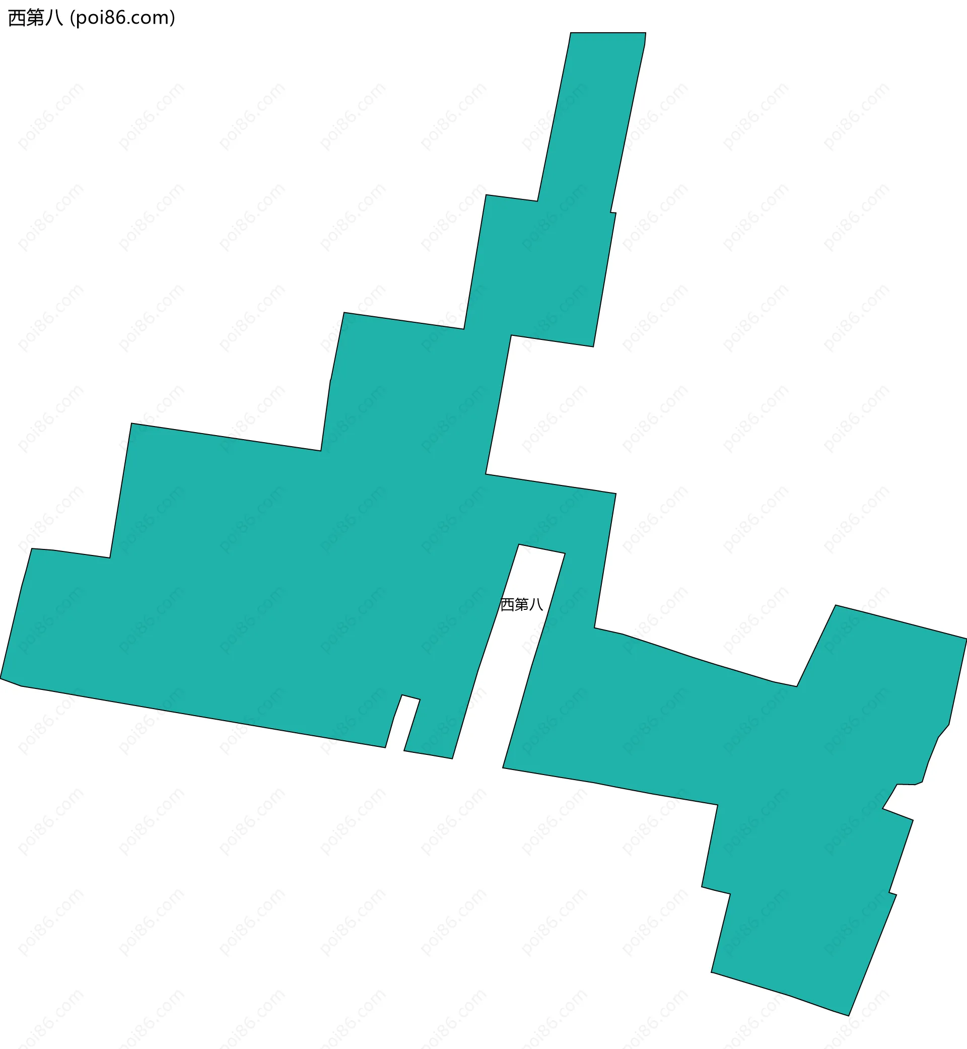 西第八边界地图