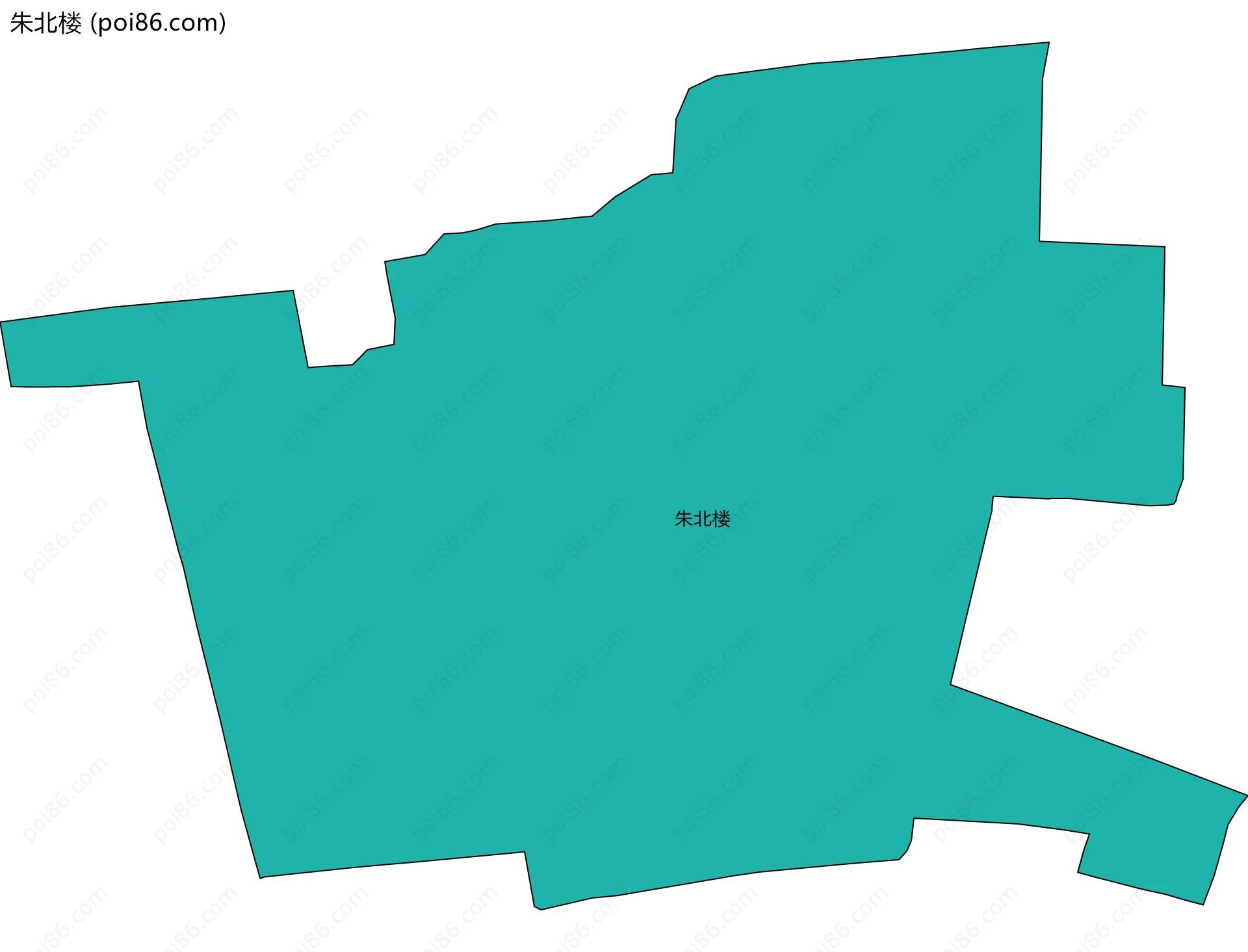 朱北楼边界地图