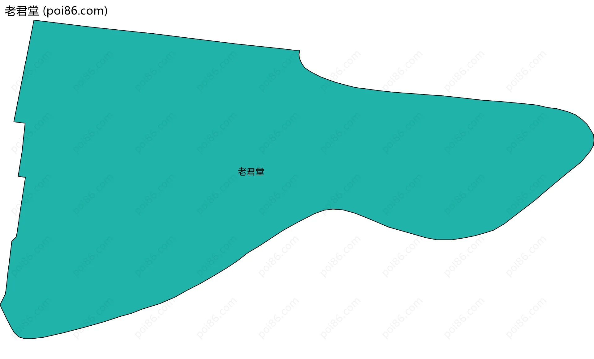 老君堂边界地图