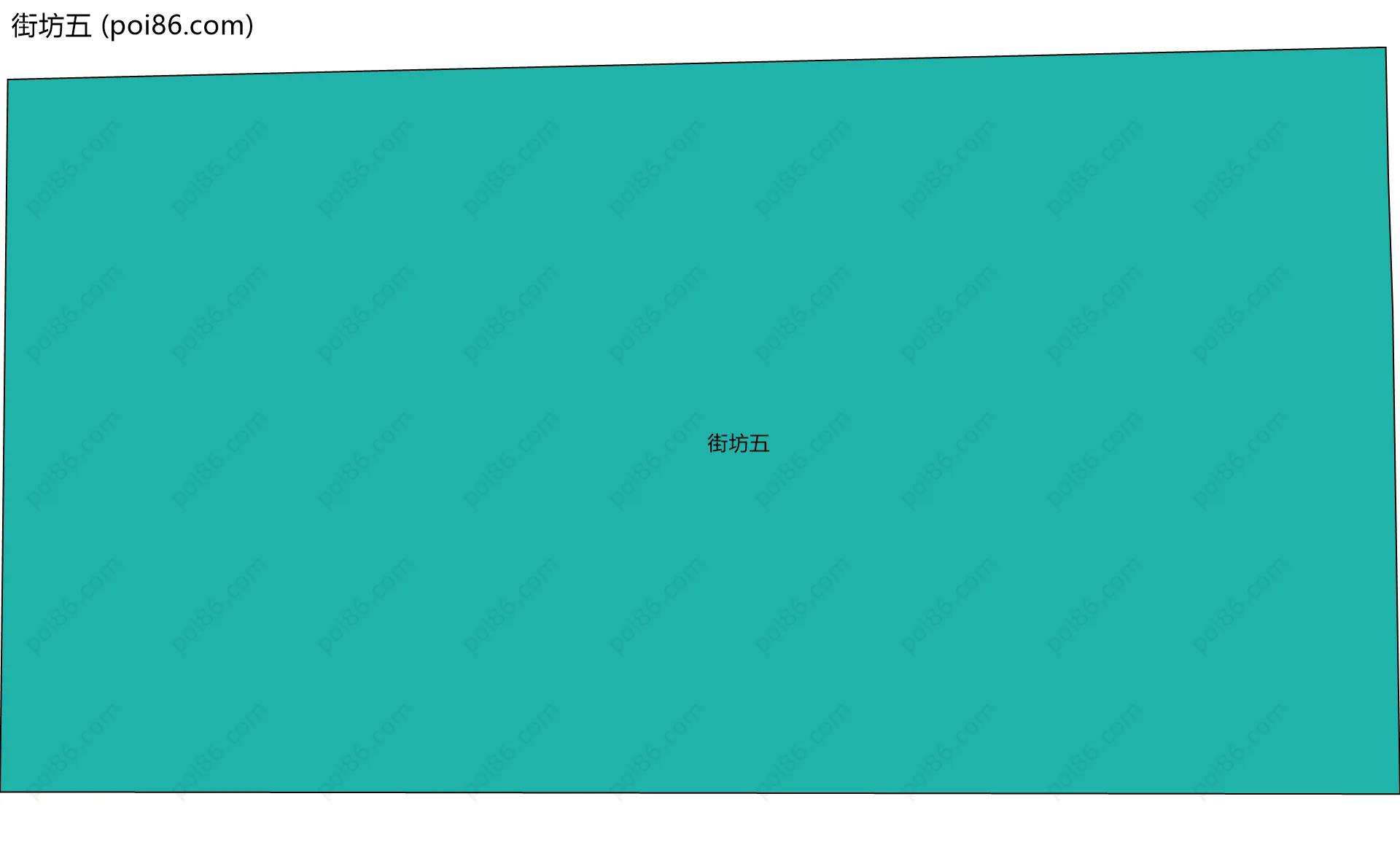 街坊五边界地图