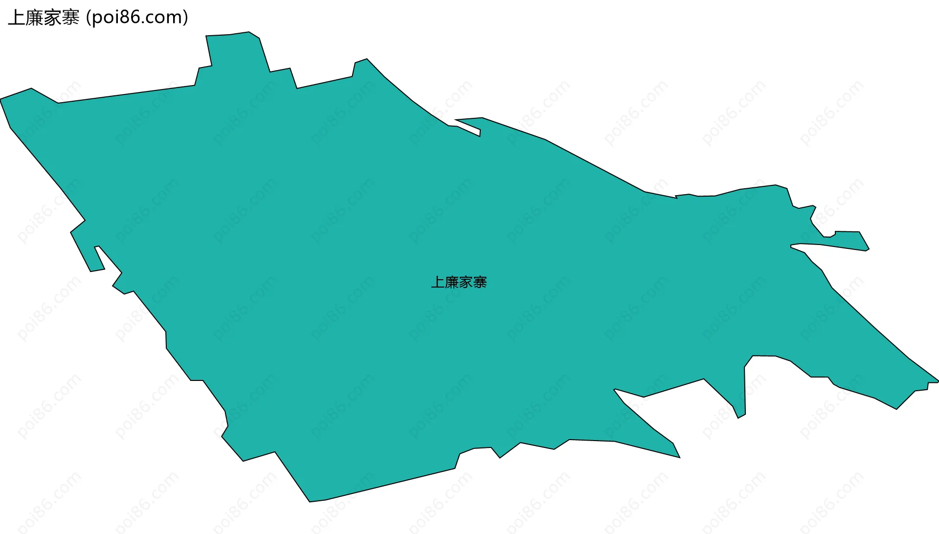 上廉家寨边界地图