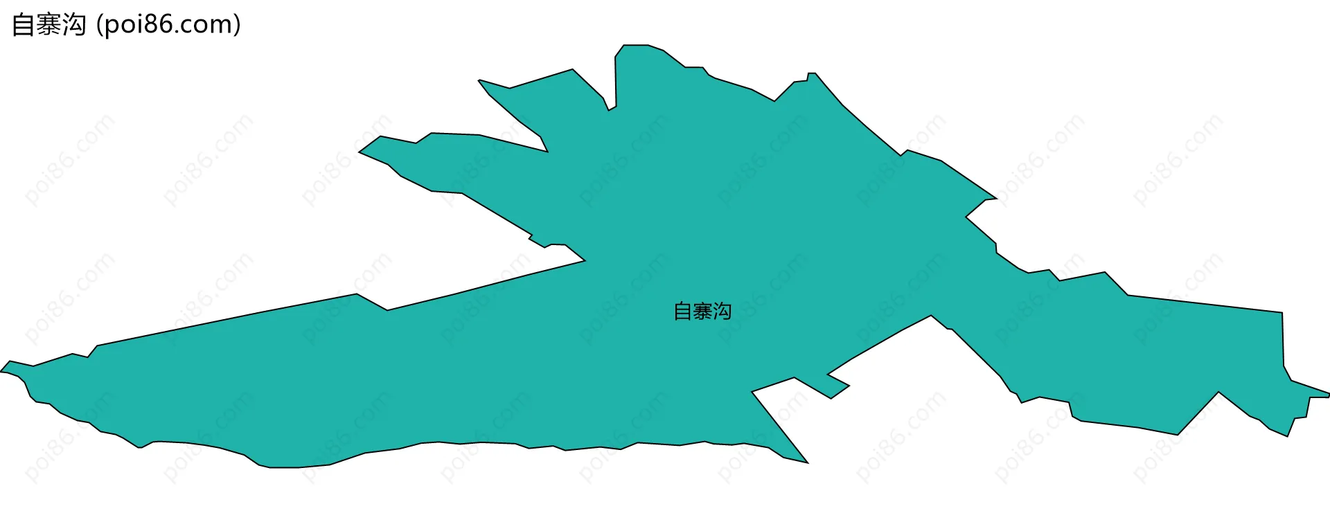 自寨沟边界地图