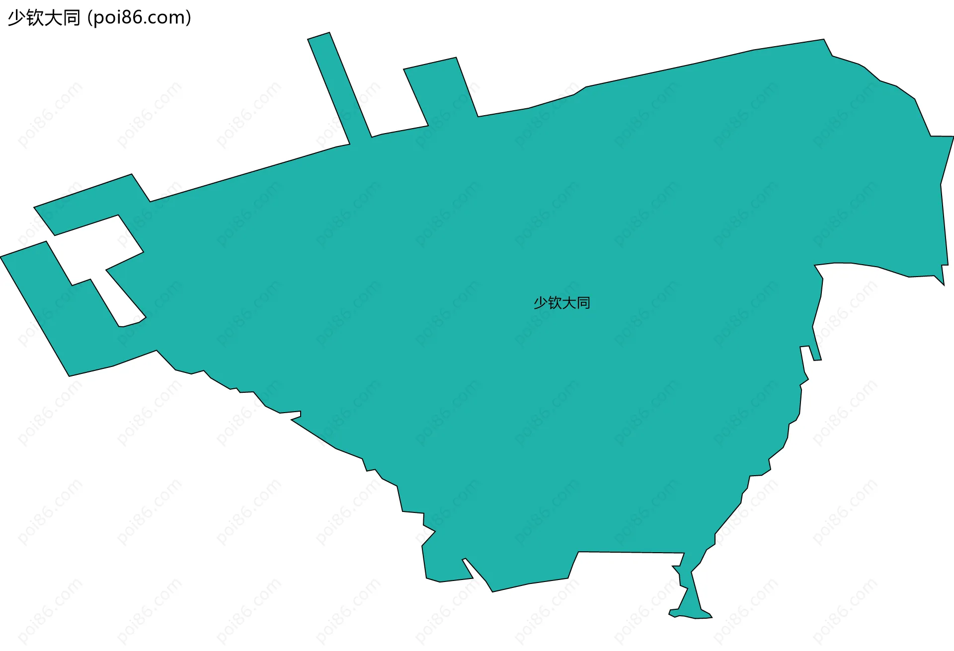 少钦大同边界地图