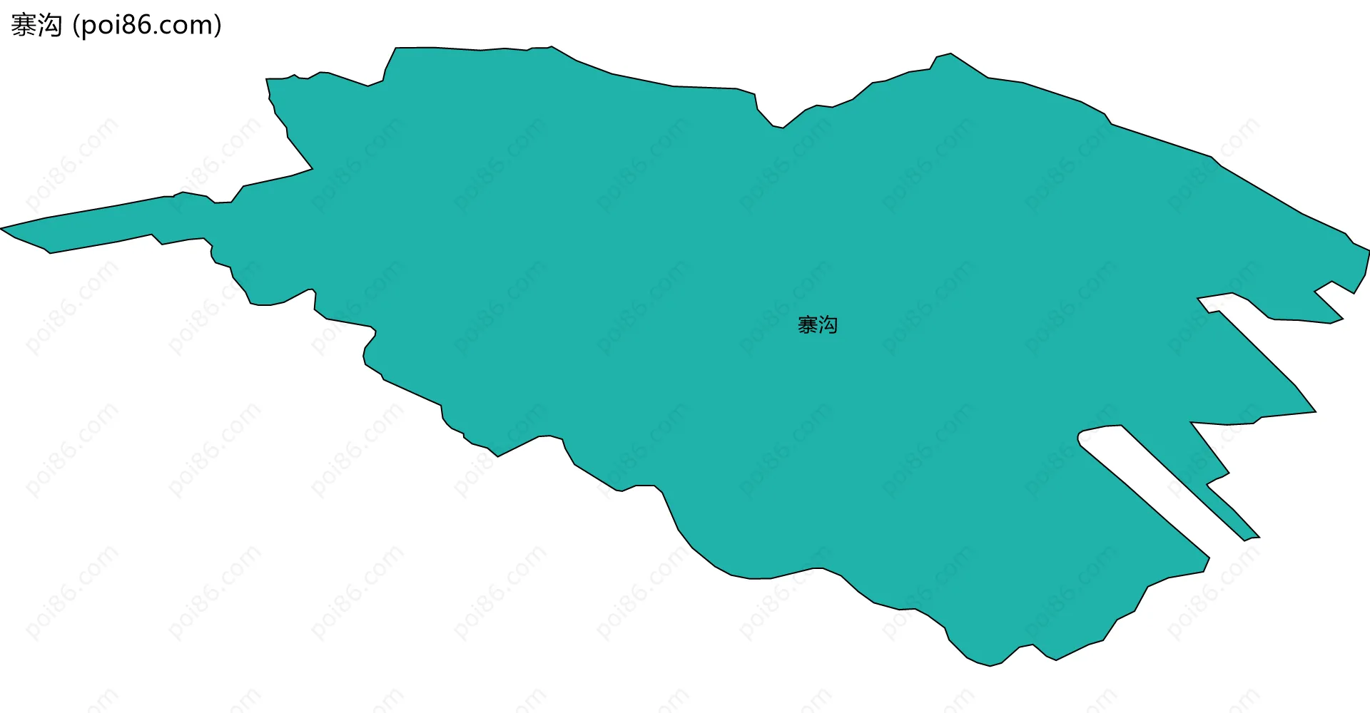 寨沟边界地图