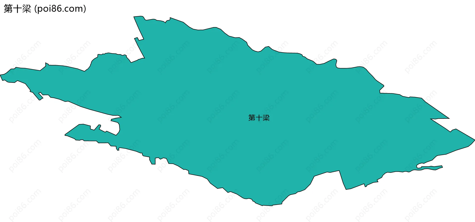 第十梁边界地图