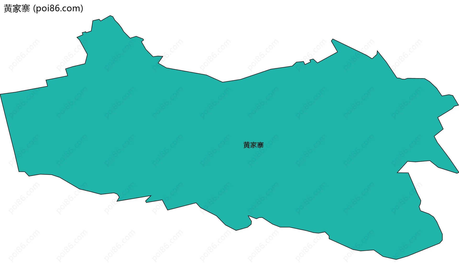 黄家寨边界地图
