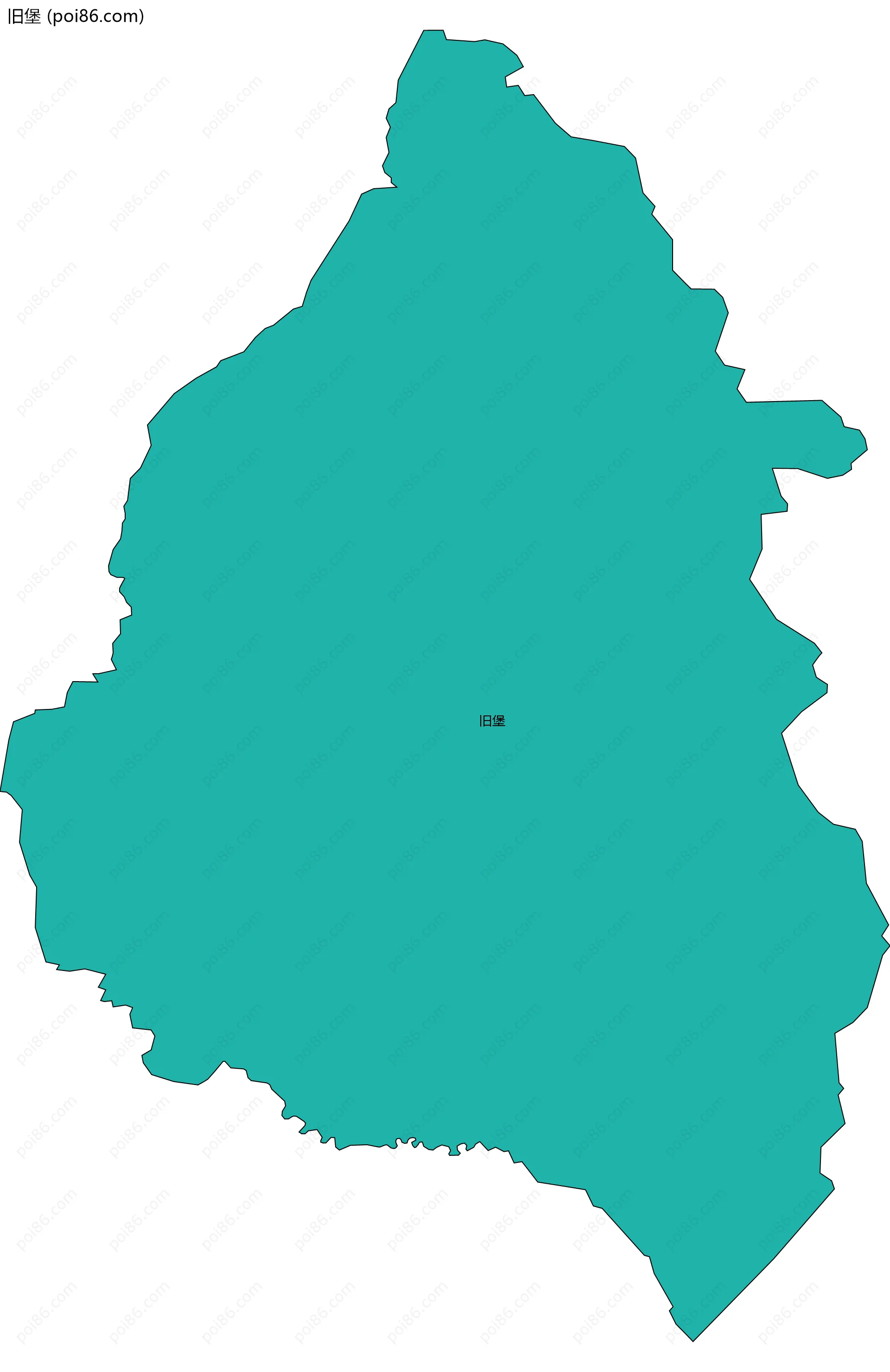 旧堡边界地图