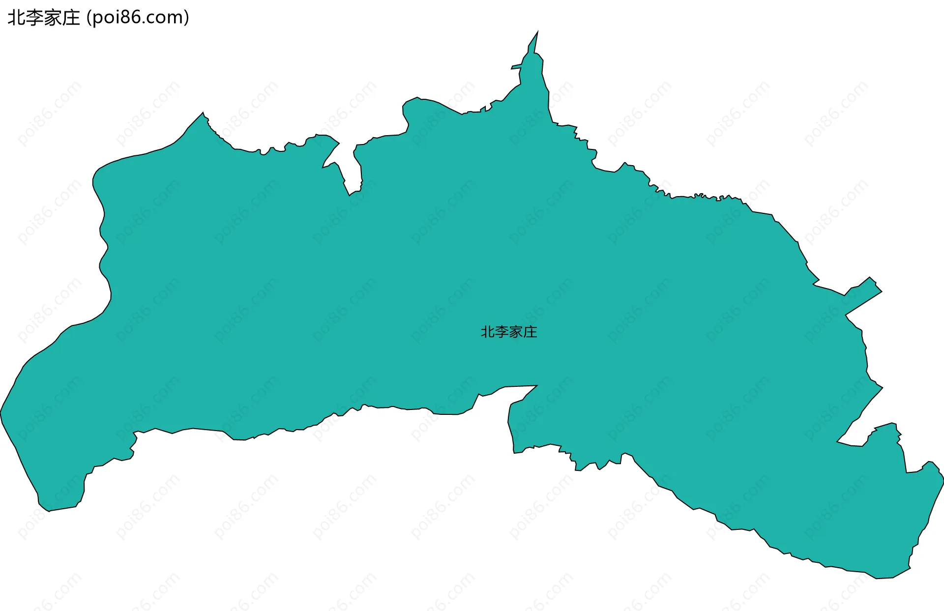 北李家庄边界地图