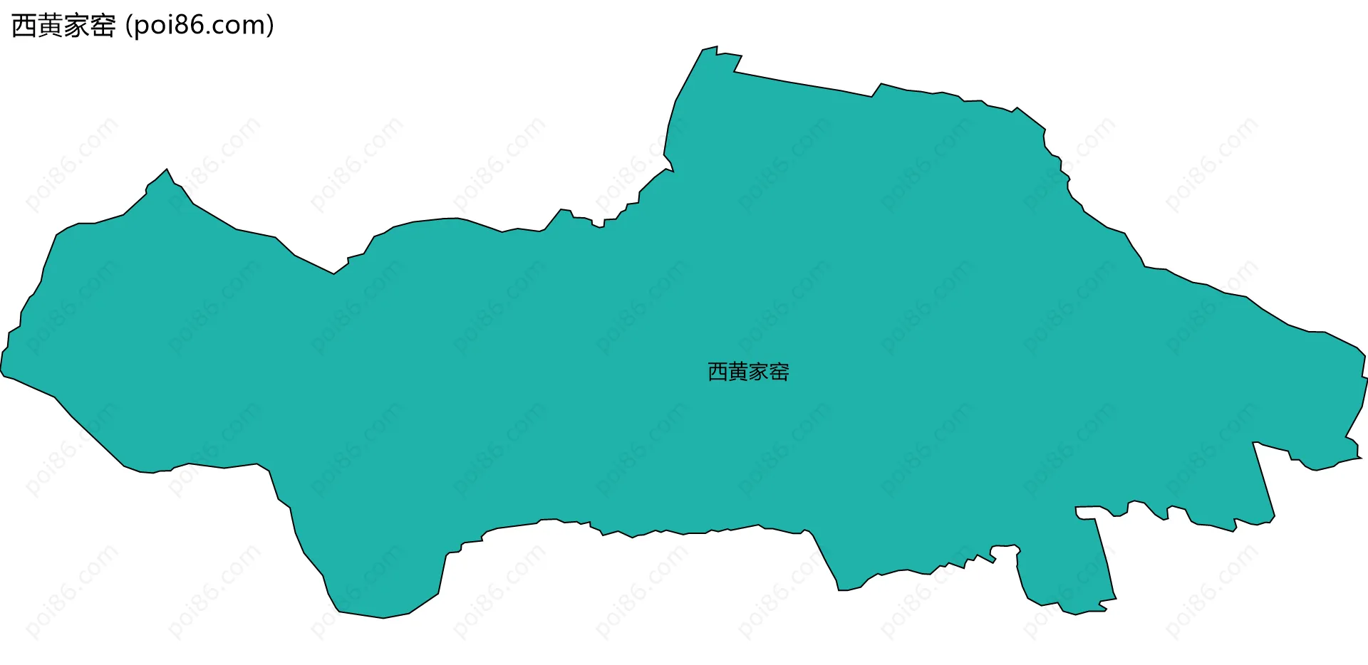 西黄家窑边界地图