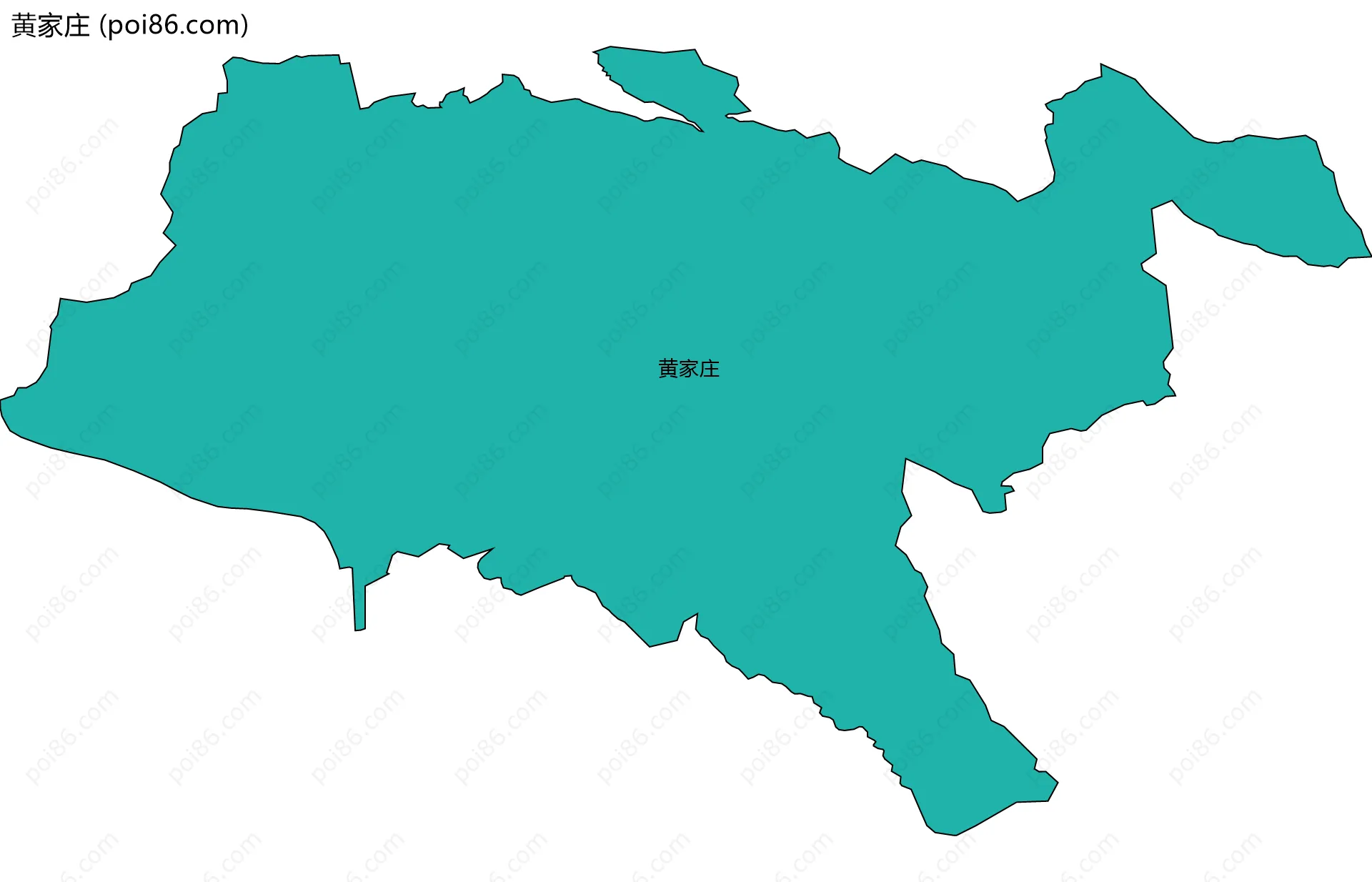黄家庄边界地图
